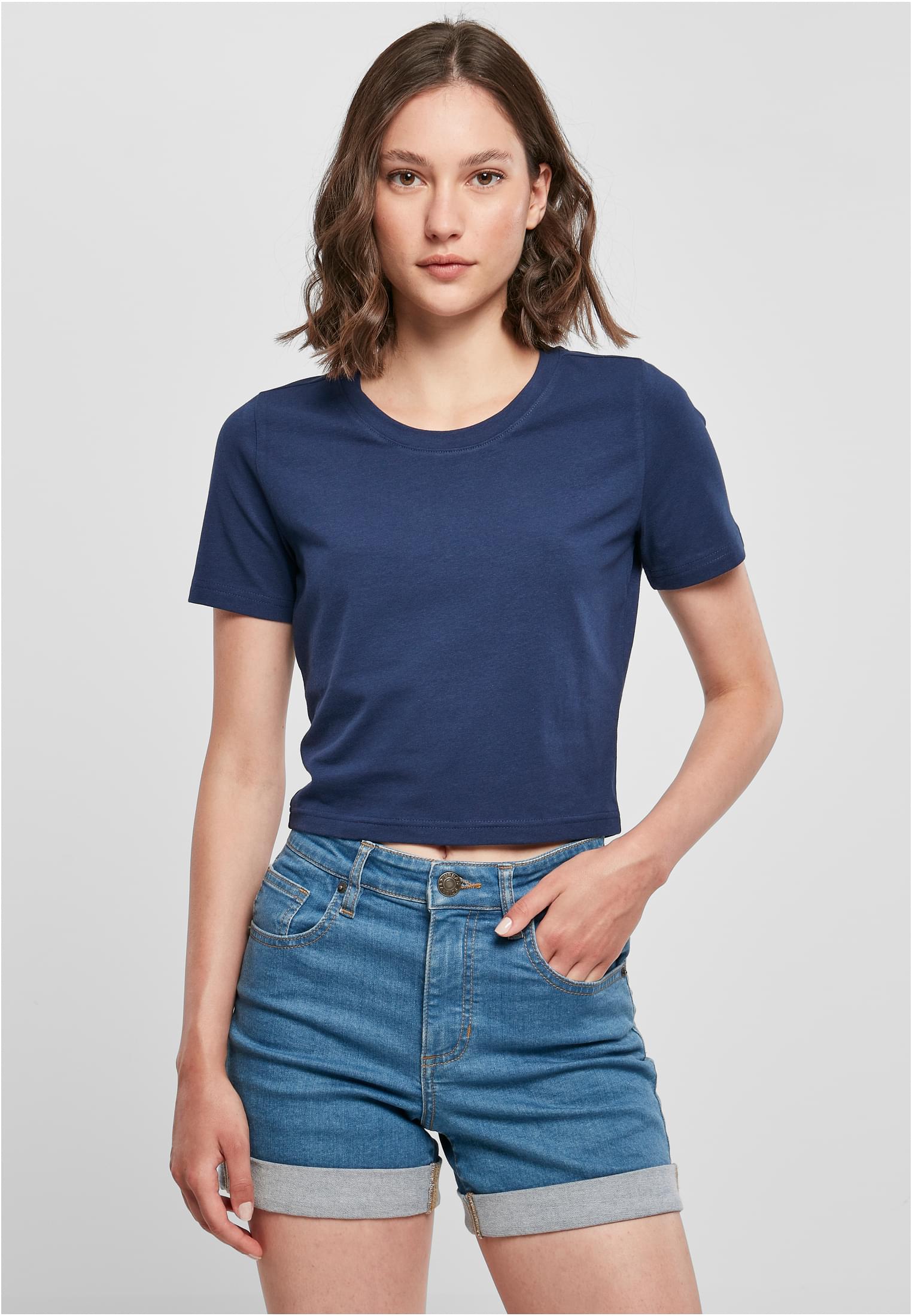 Ladies Cropped Tee lightnavy | lightnavy