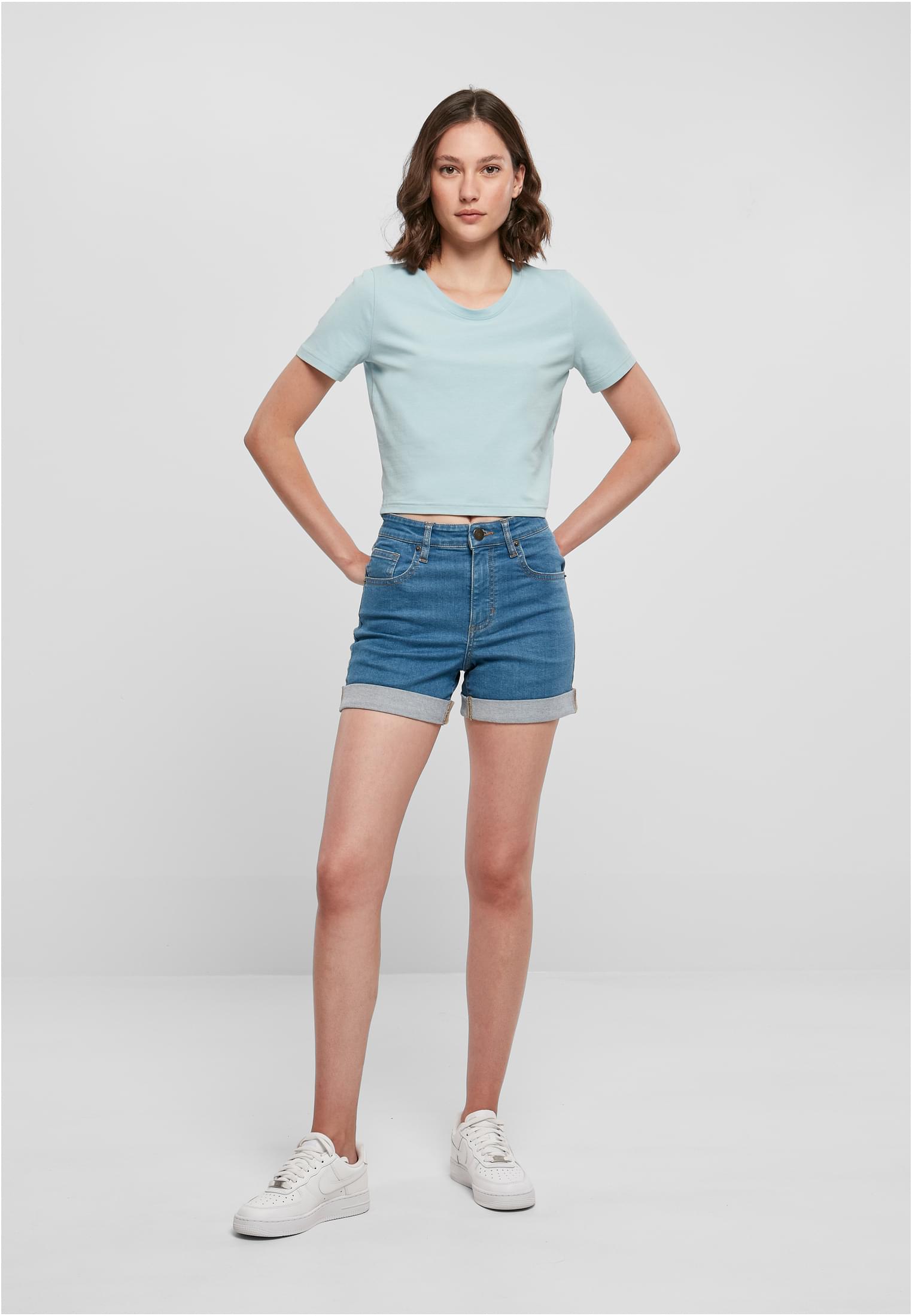 Ladies Cropped Tee oceanblue | oceanblue