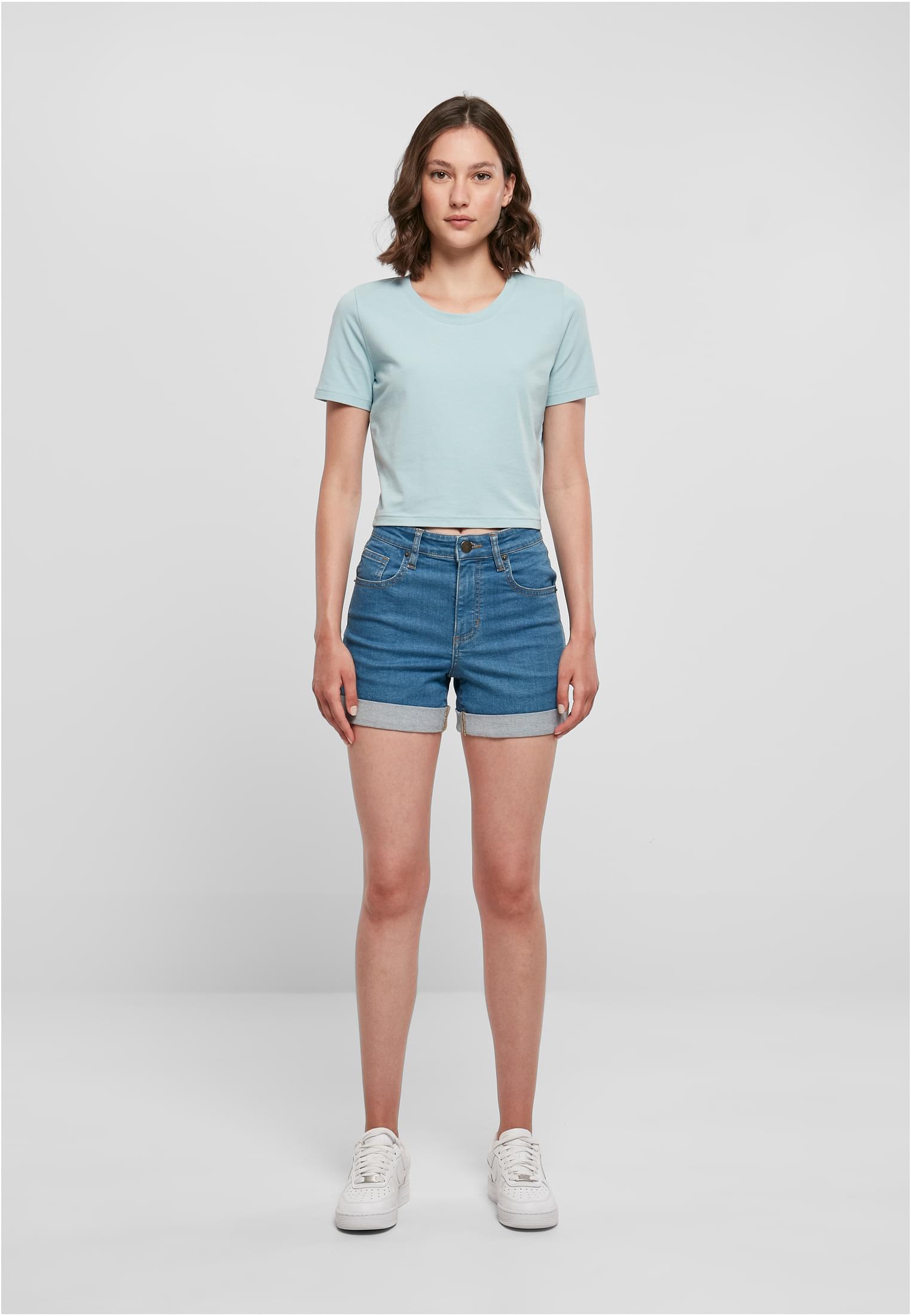 Ladies Cropped Tee oceanblue | oceanblue