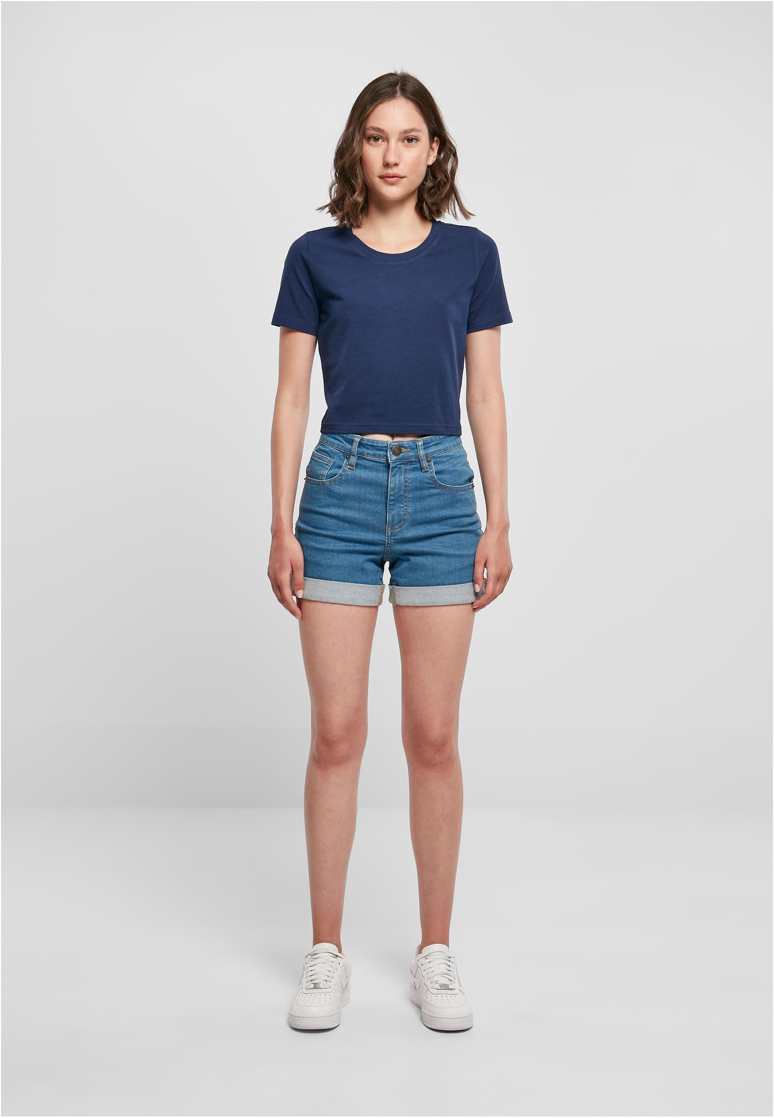 Ladies Cropped Tee lightnavy | lightnavy