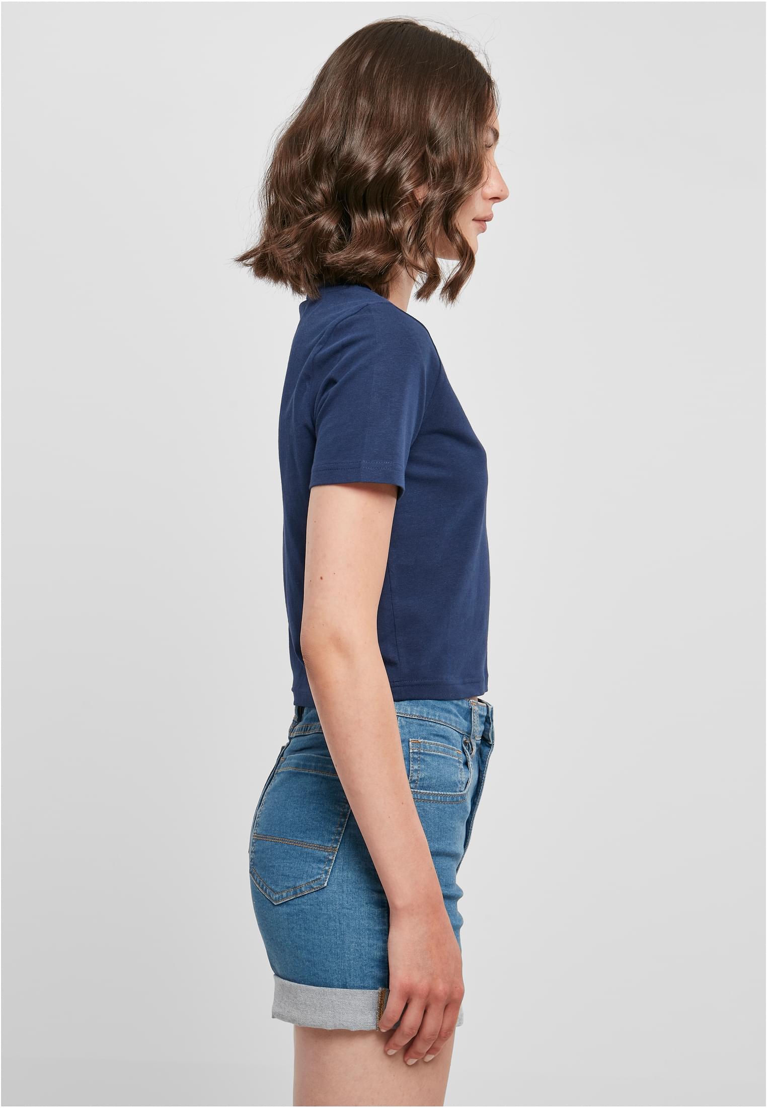 Ladies Cropped Tee lightnavy | lightnavy