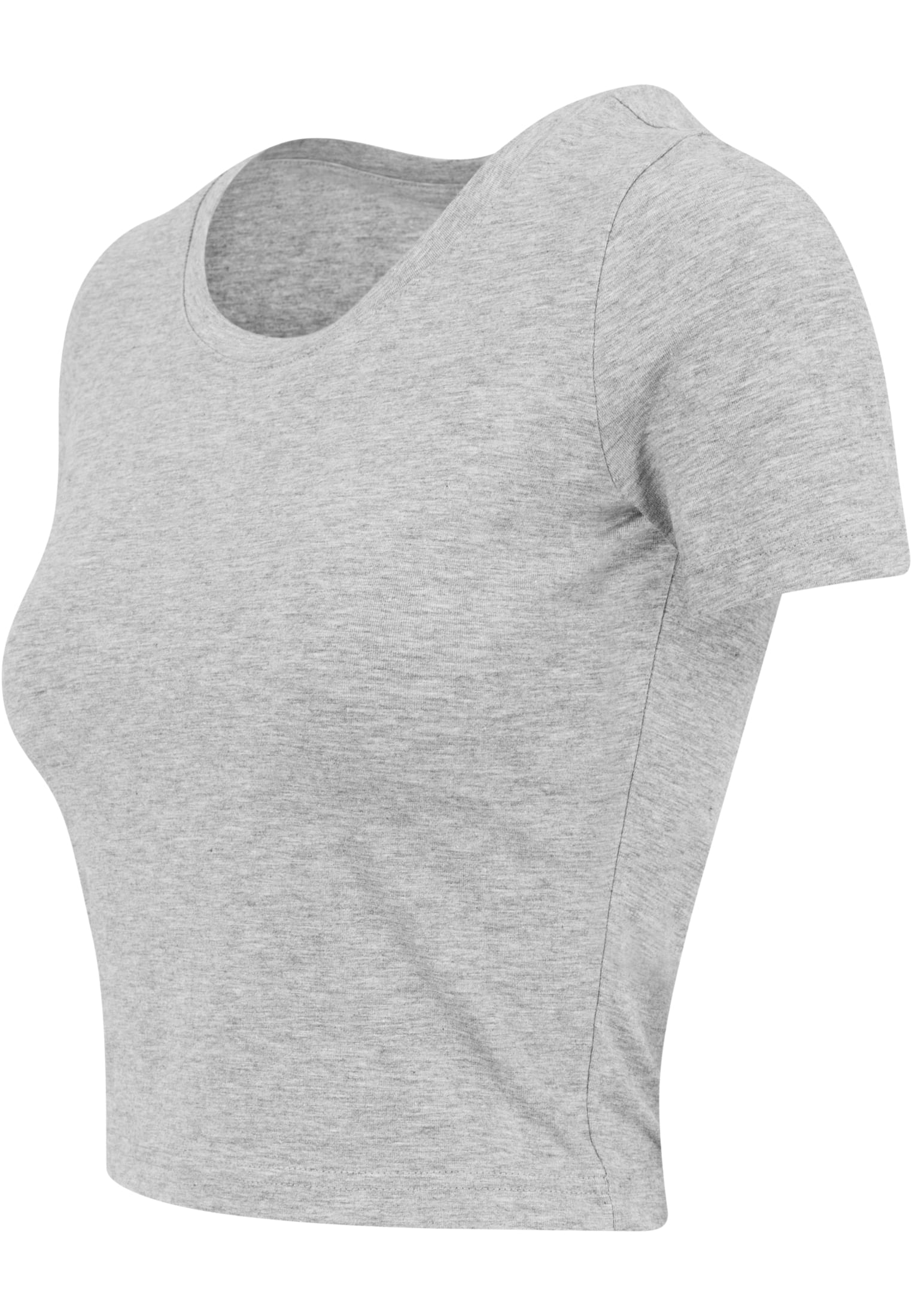 Ladies Cropped Tee grey | grey