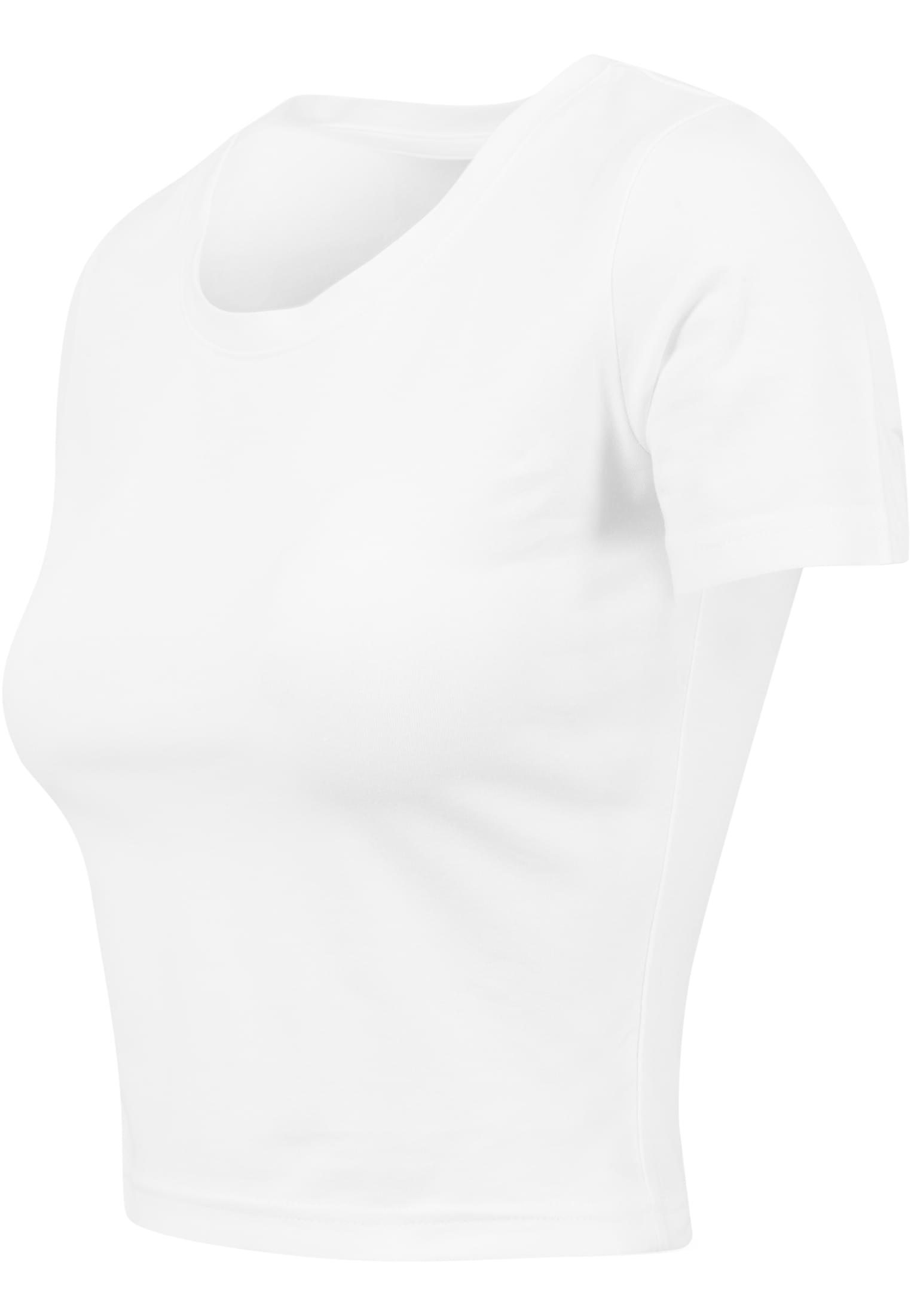 Ladies Cropped Tee white | white