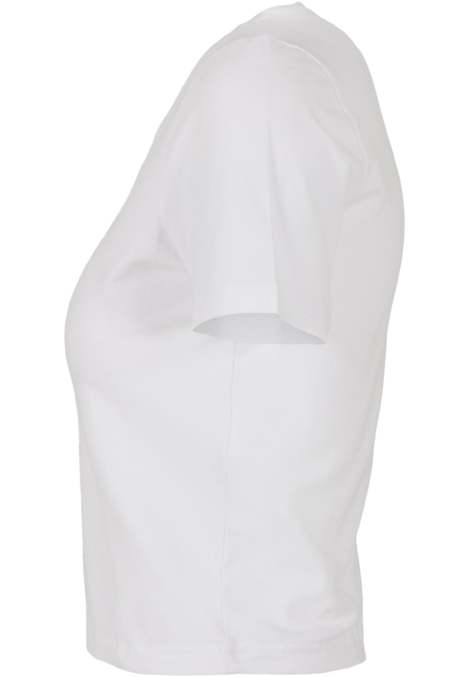 Ladies Cropped Tee white | white