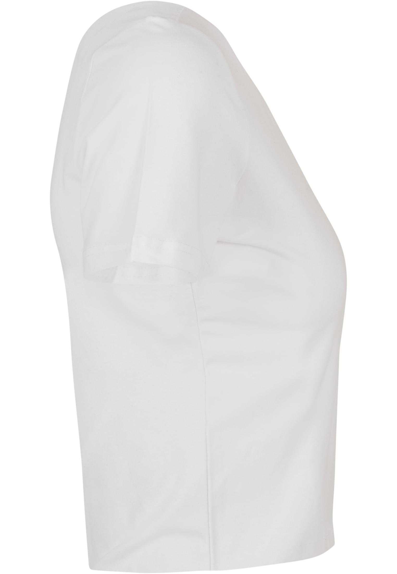 Ladies Cropped Tee white | white