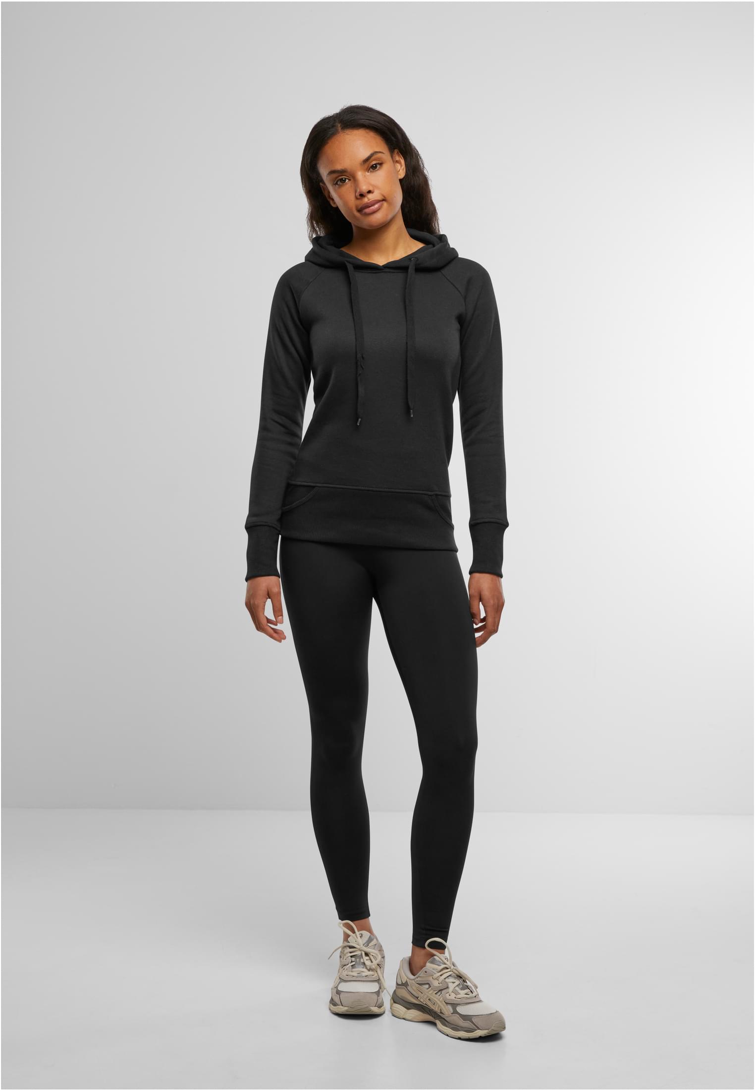 Ladies Cuff Pockets Hoody black | black