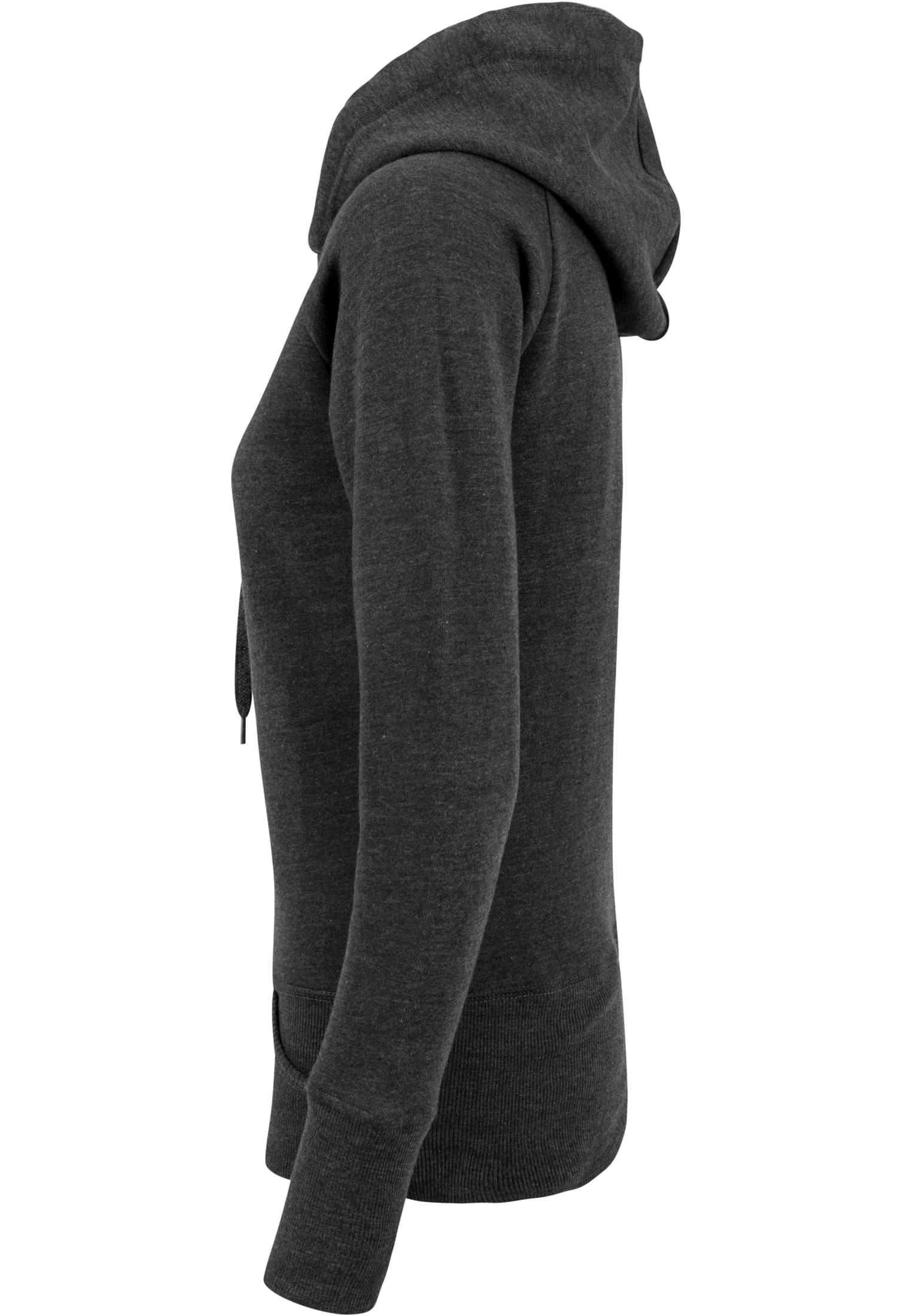 Ladies Cuff Pockets Hoody charcoal | charcoal