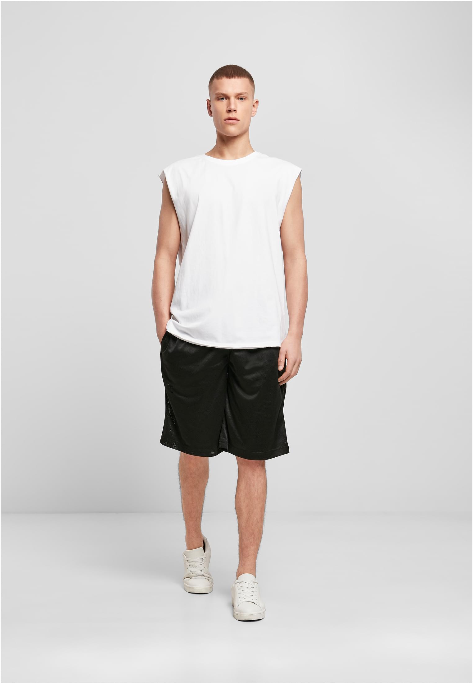 Sleeveless Tee white | white