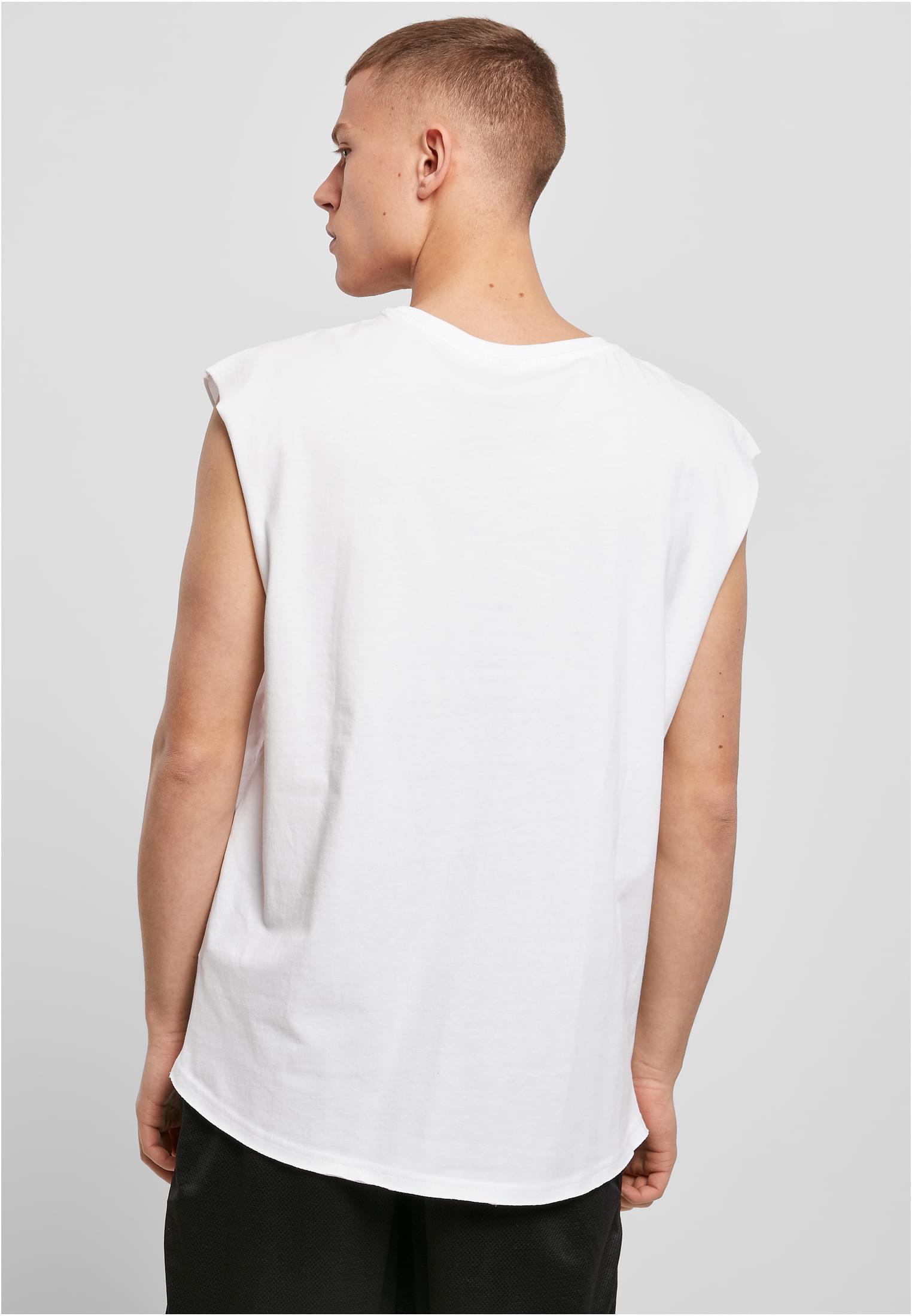 Sleeveless Tee white | white