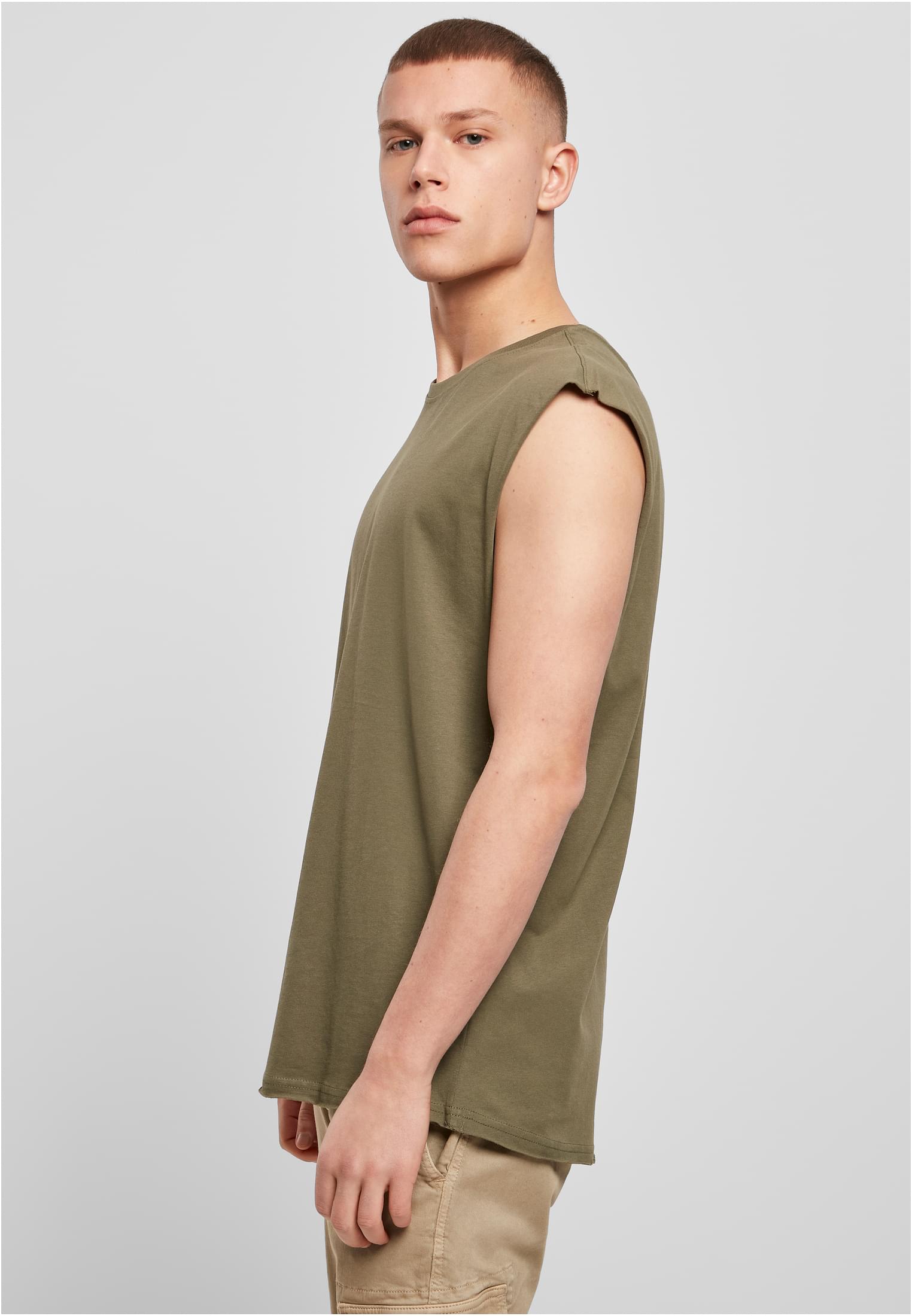 Sleeveless Tee olive | olive