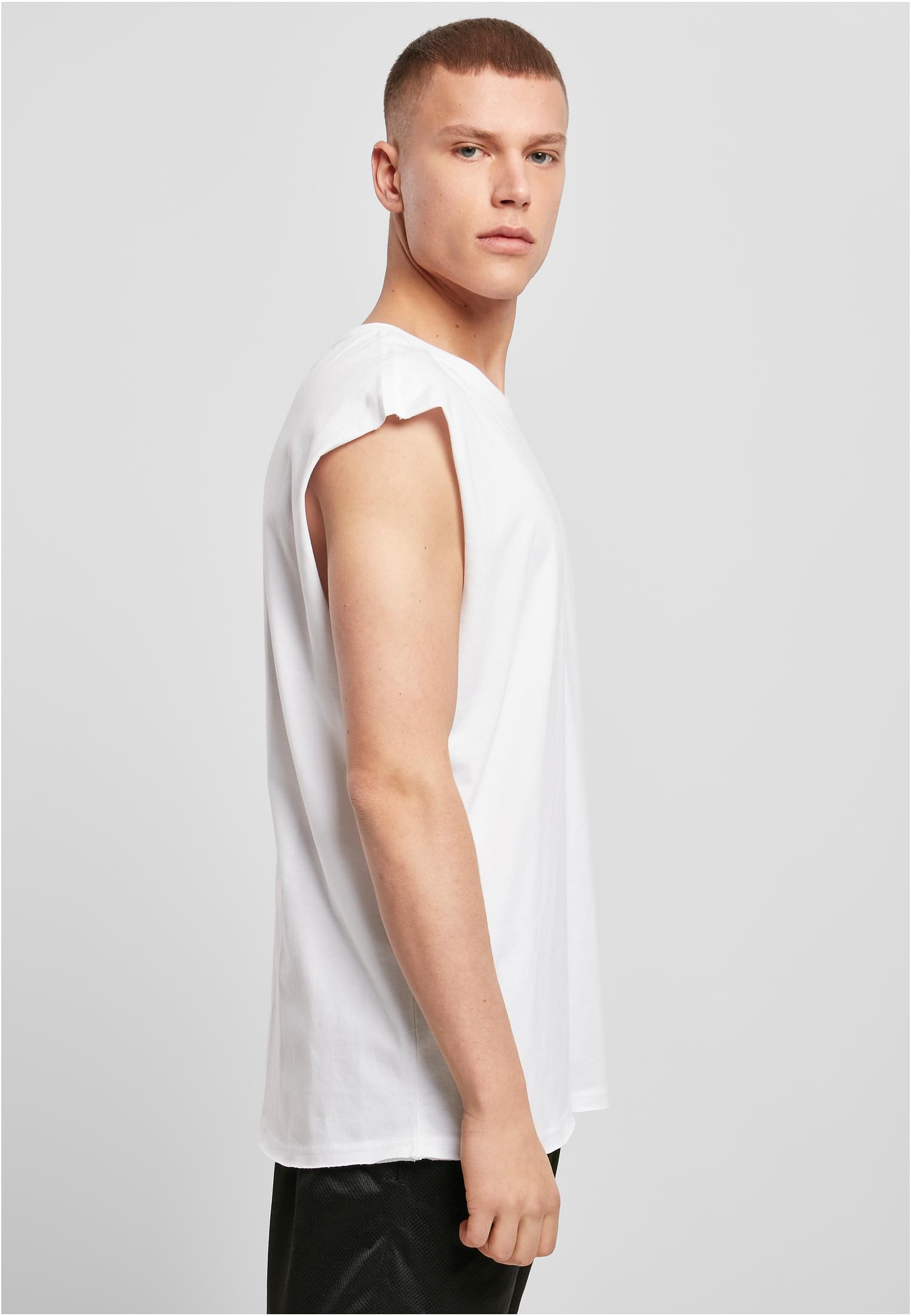 Sleeveless Tee white | white