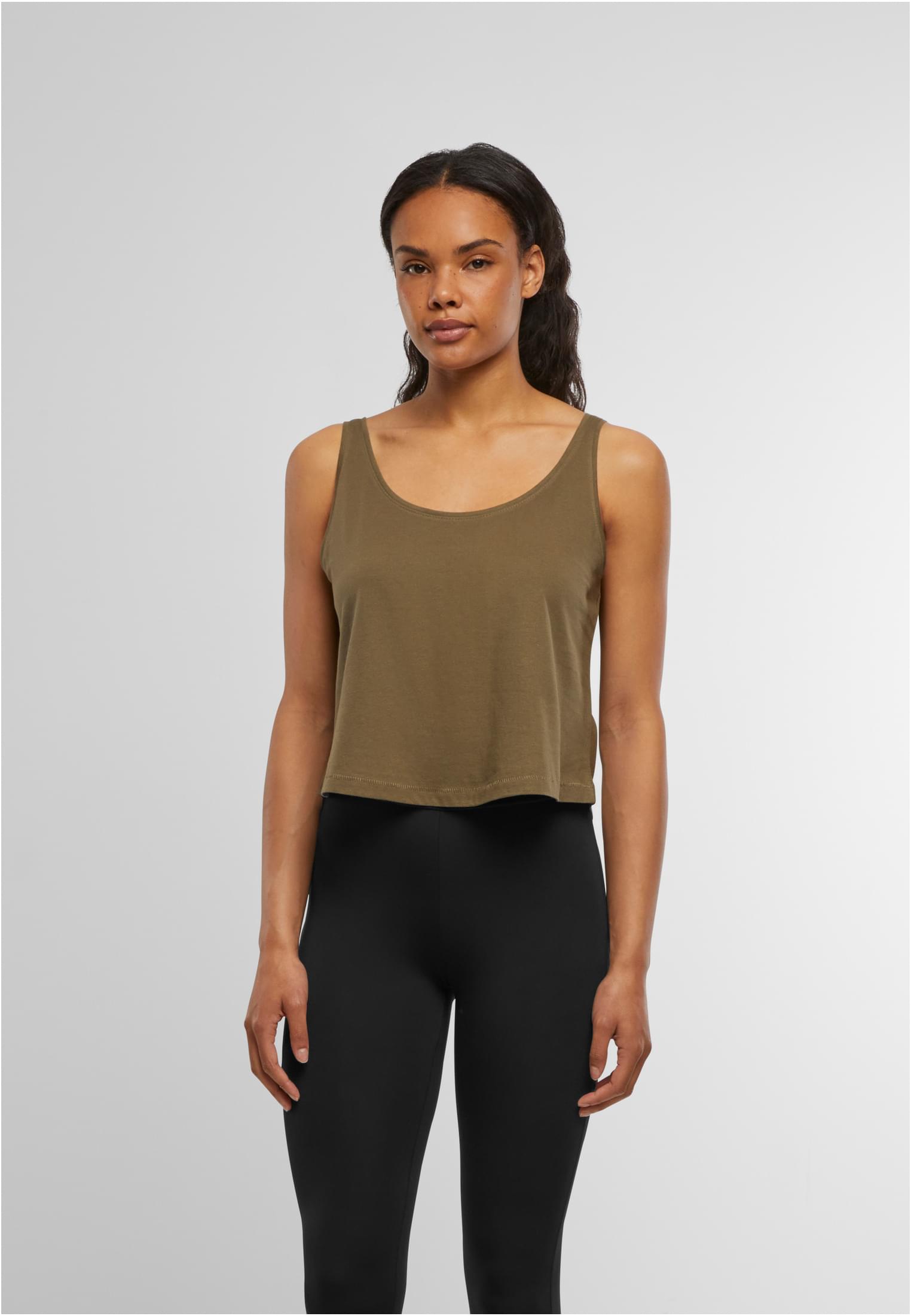 Ladies Oversized Tanktop olive | olive