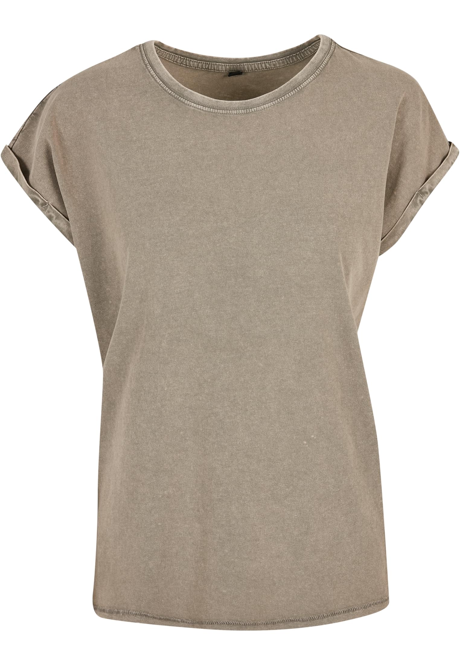 Ladies Acid Washed Extended Shoulder Tee darkkhaki | darkkhaki