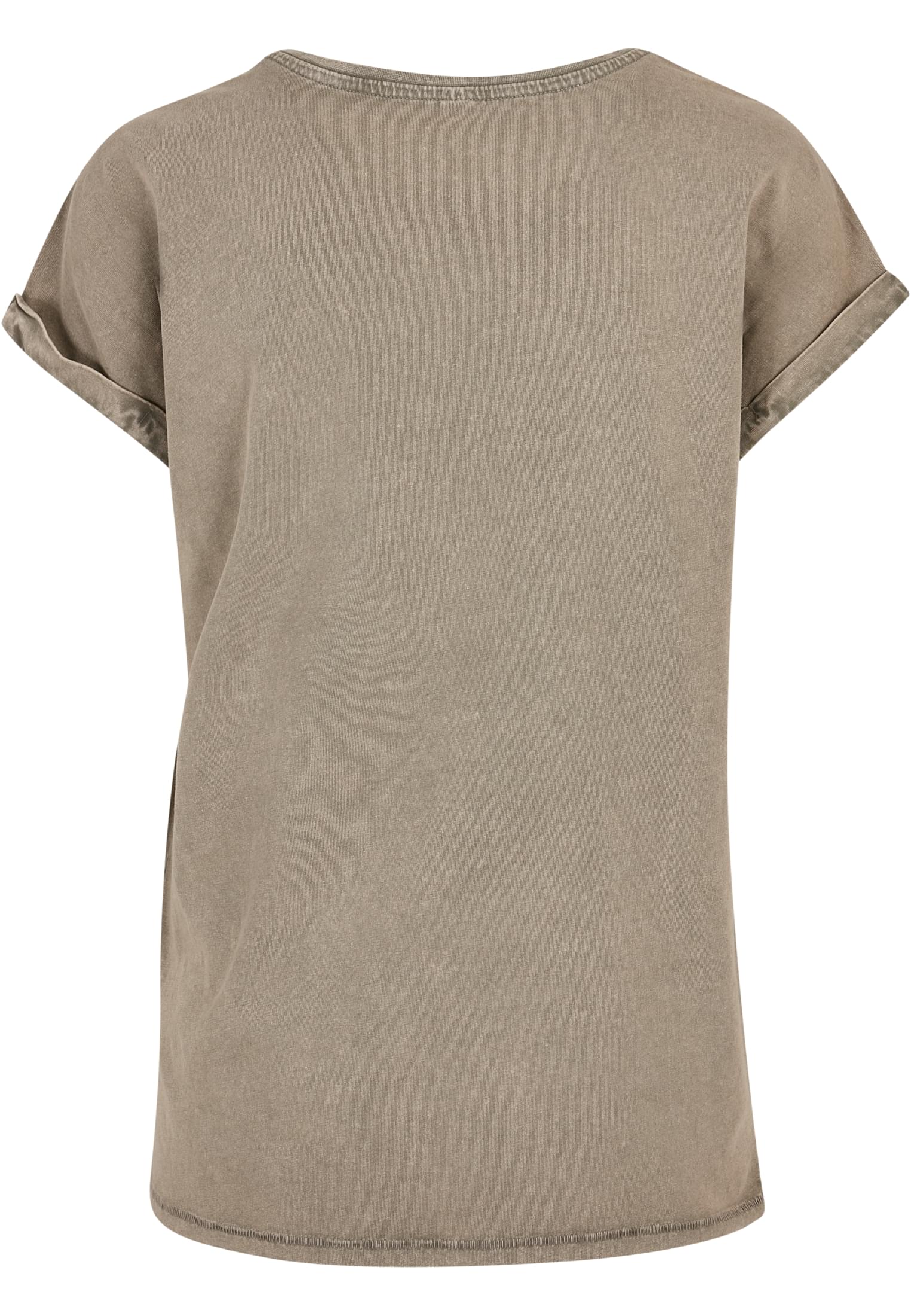 Ladies Acid Washed Extended Shoulder Tee darkkhaki | darkkhaki