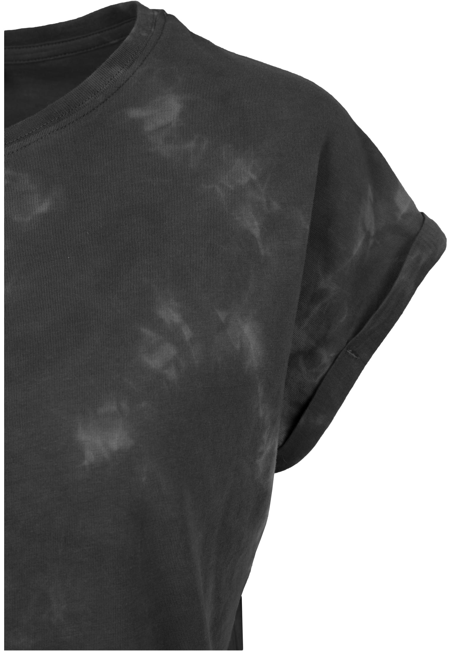 Ladies Batik Dye Extended Shoulder Tee grey darkgrey | grey darkgrey