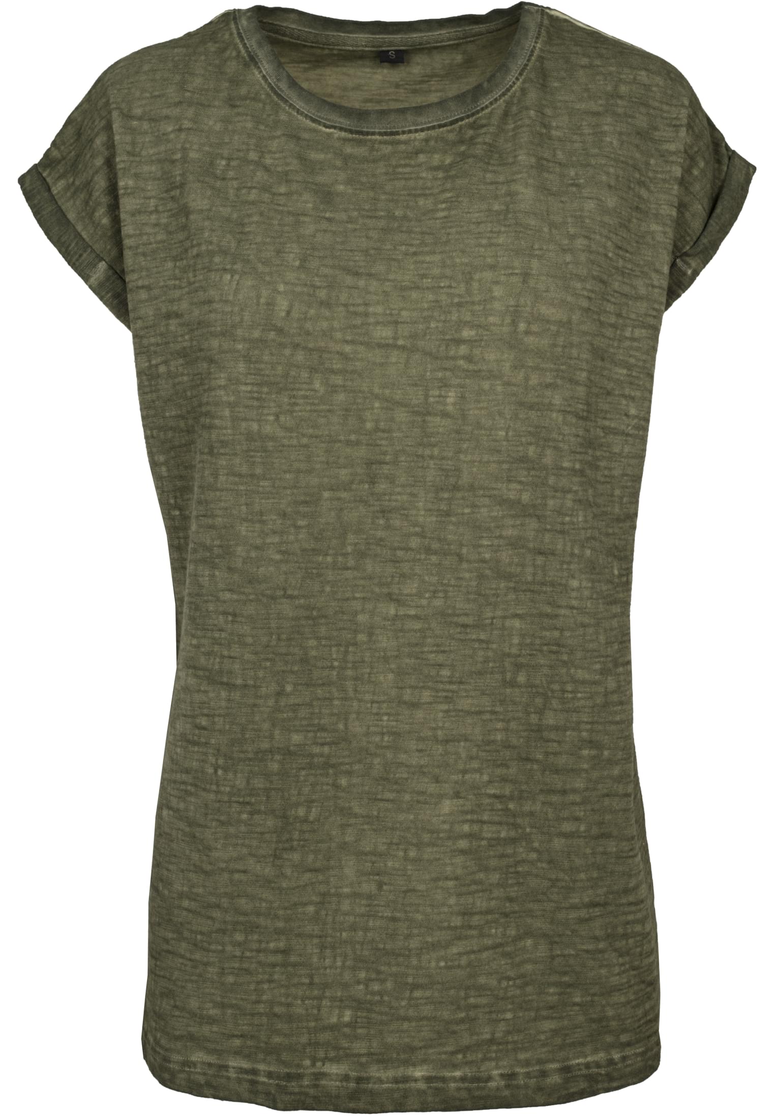 Ladies Spray Dye Extended Shoulder Tee olive | olive
