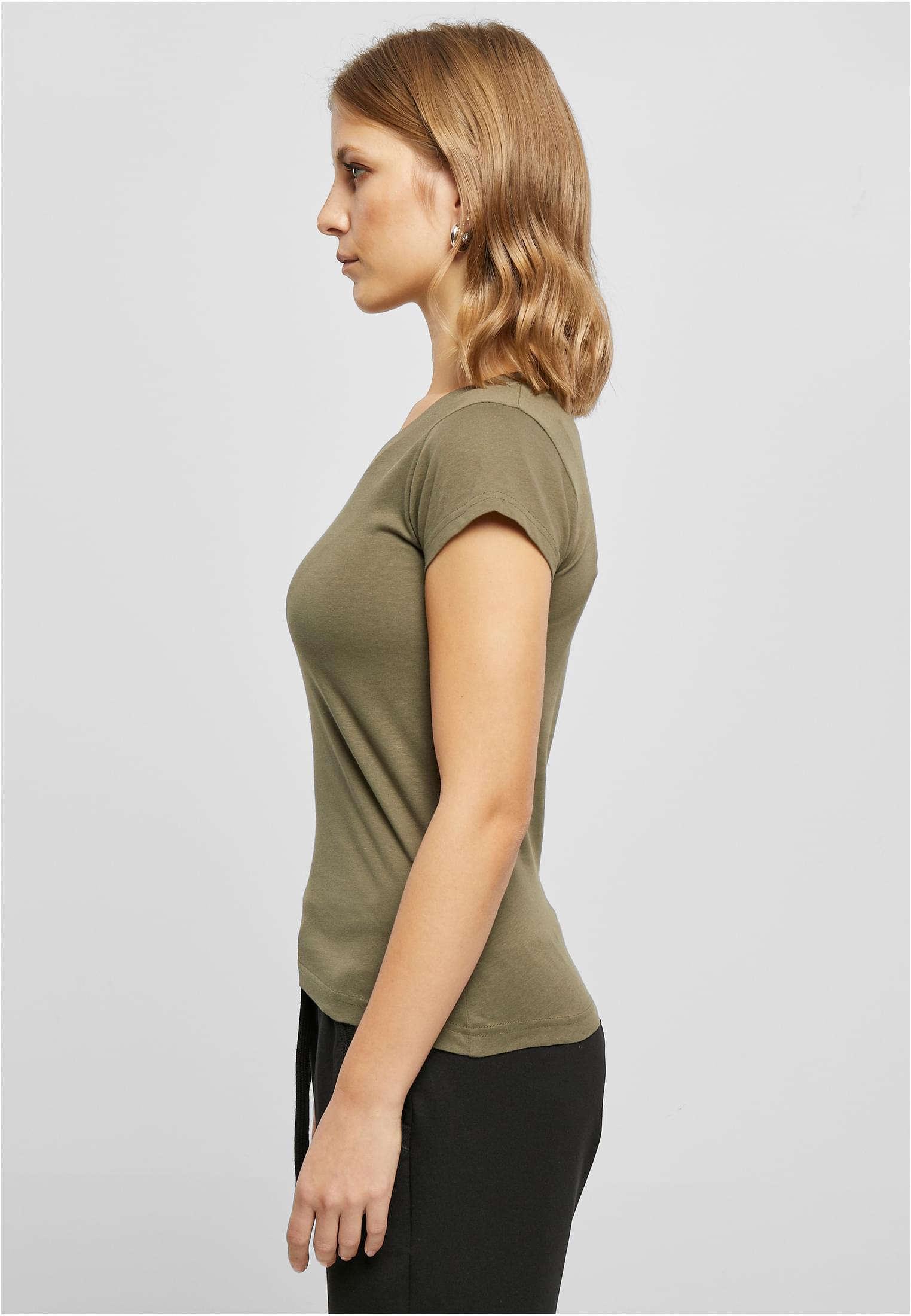 Ladies Basic Tee olive | olive