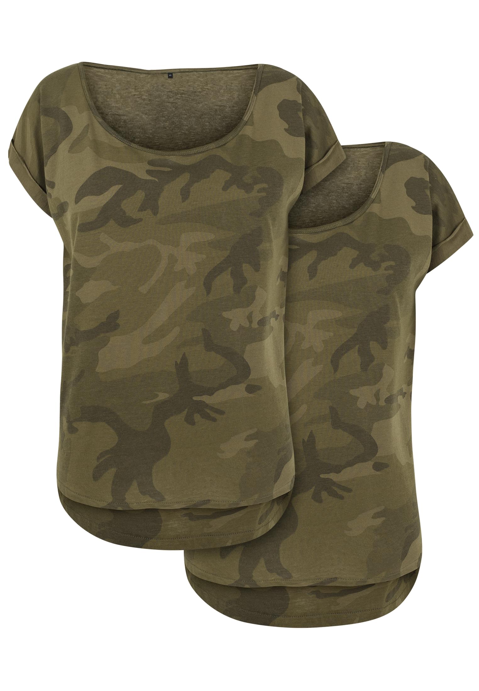 Ladies Camo Tee 2-Pack olive camo | olive camo