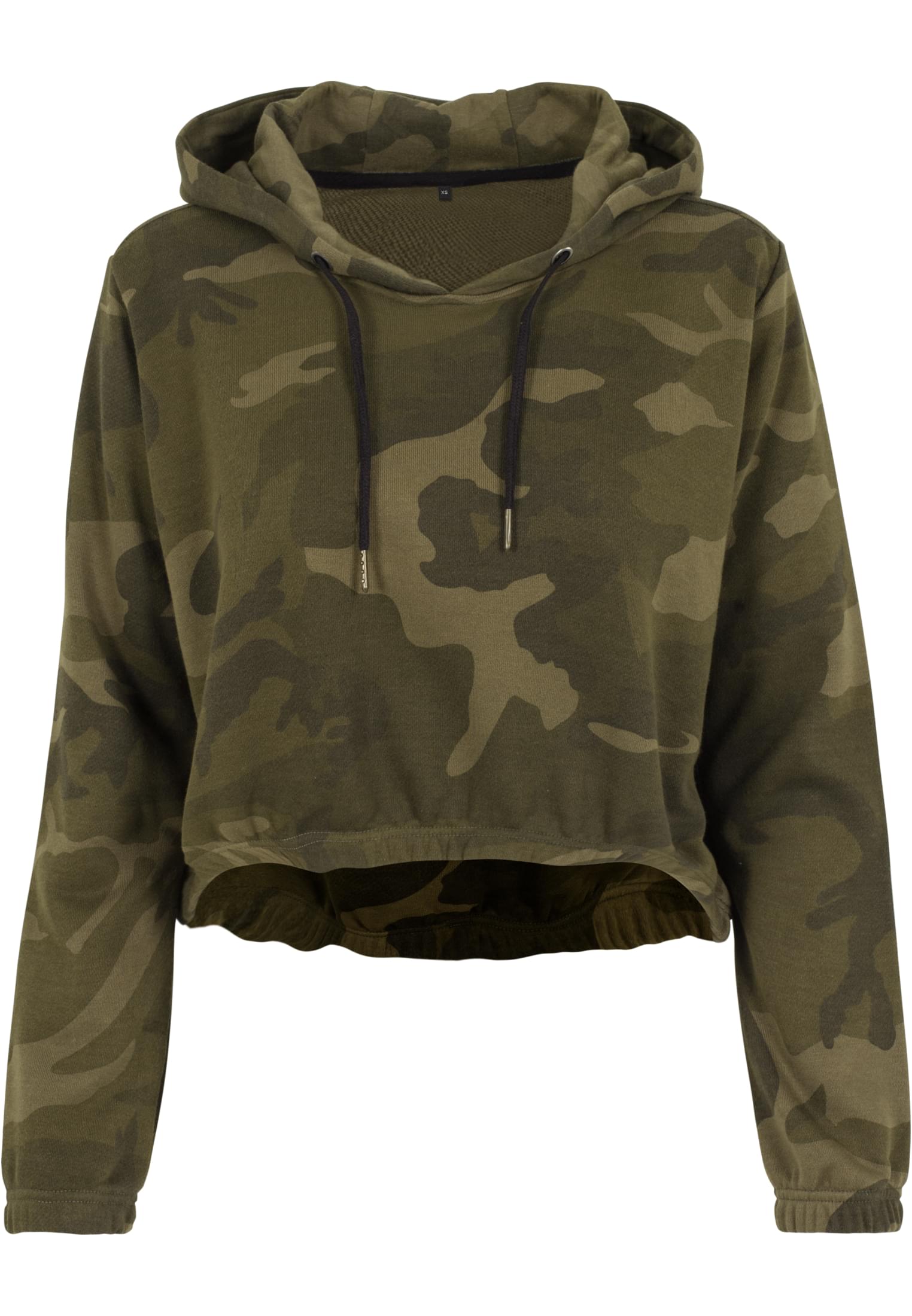 Ladies Camo Cropped Hoody olive camo | olive camo