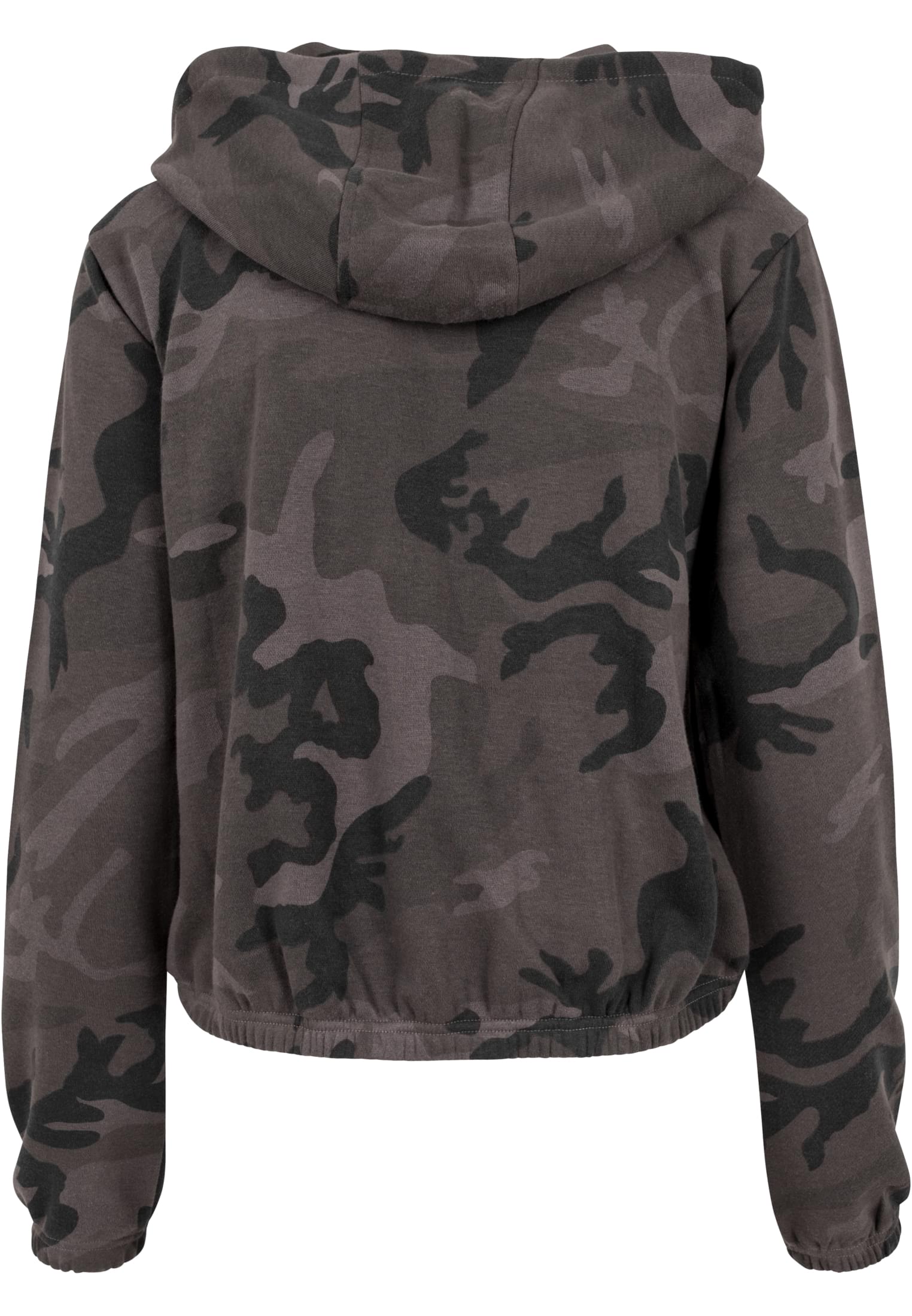Ladies Camo Cropped Hoody dark camo | dark camo