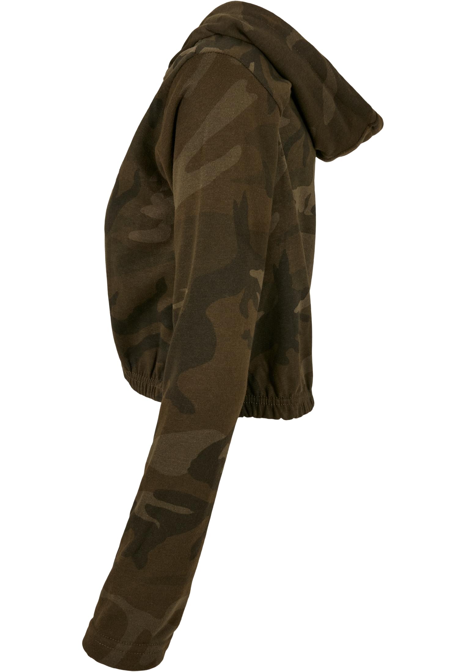 Ladies Camo Cropped Hoody olive camo | olive camo