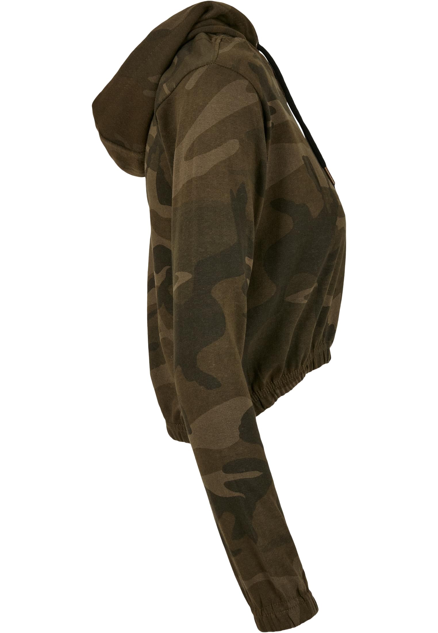 Ladies Camo Cropped Hoody olive camo | olive camo
