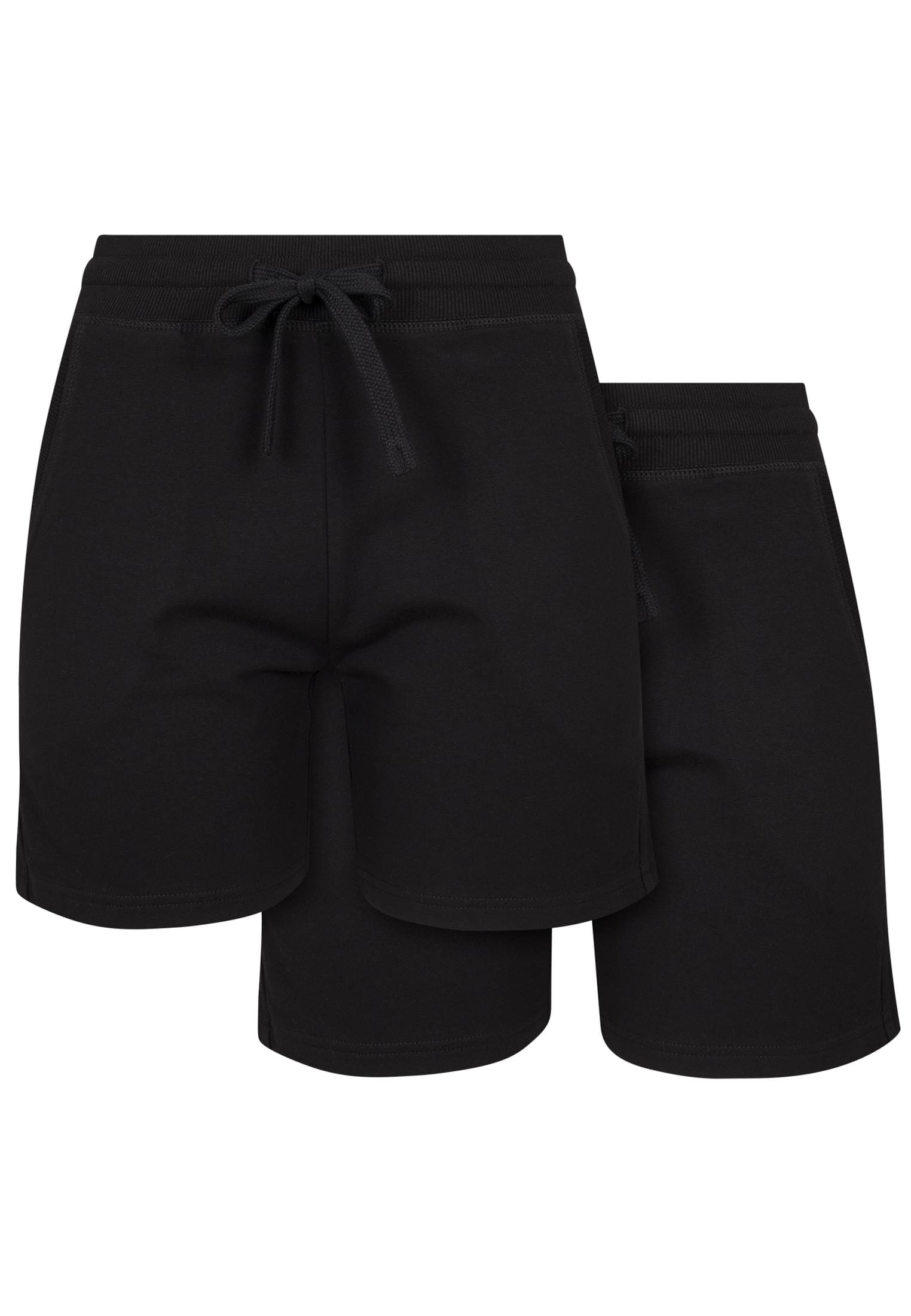 Ladies Terry Shorts 2-Pack black | black