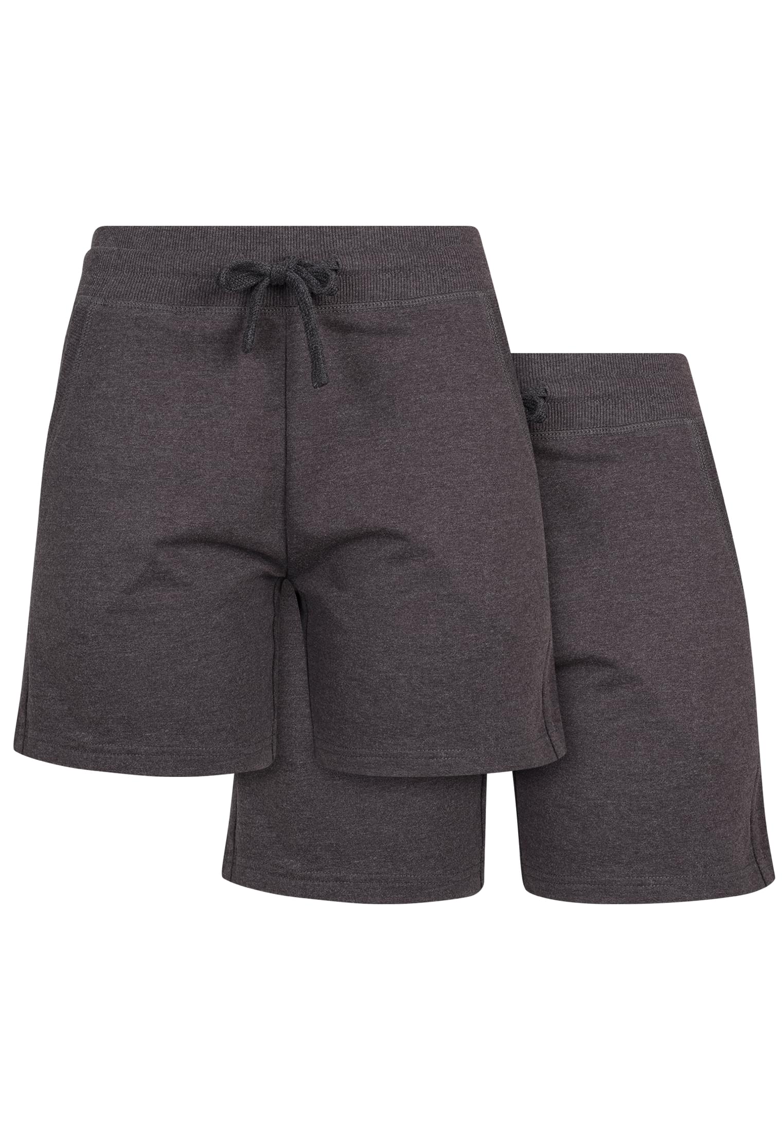 Ladies Terry Shorts 2-Pack charcoal | charcoal