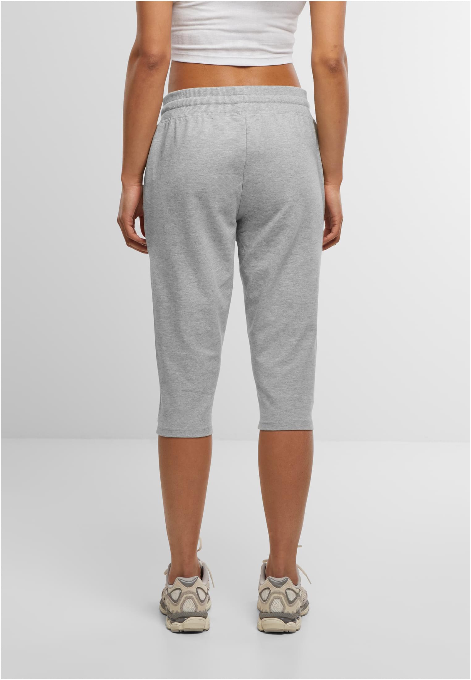 Ladies Terry 3/4 Jogging Pants heather grey | heather grey
