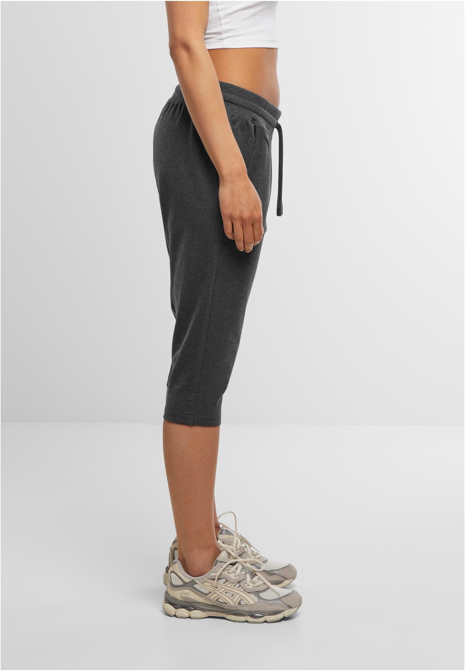 Ladies Terry 3/4 Jogging Pants charcoal | charcoal