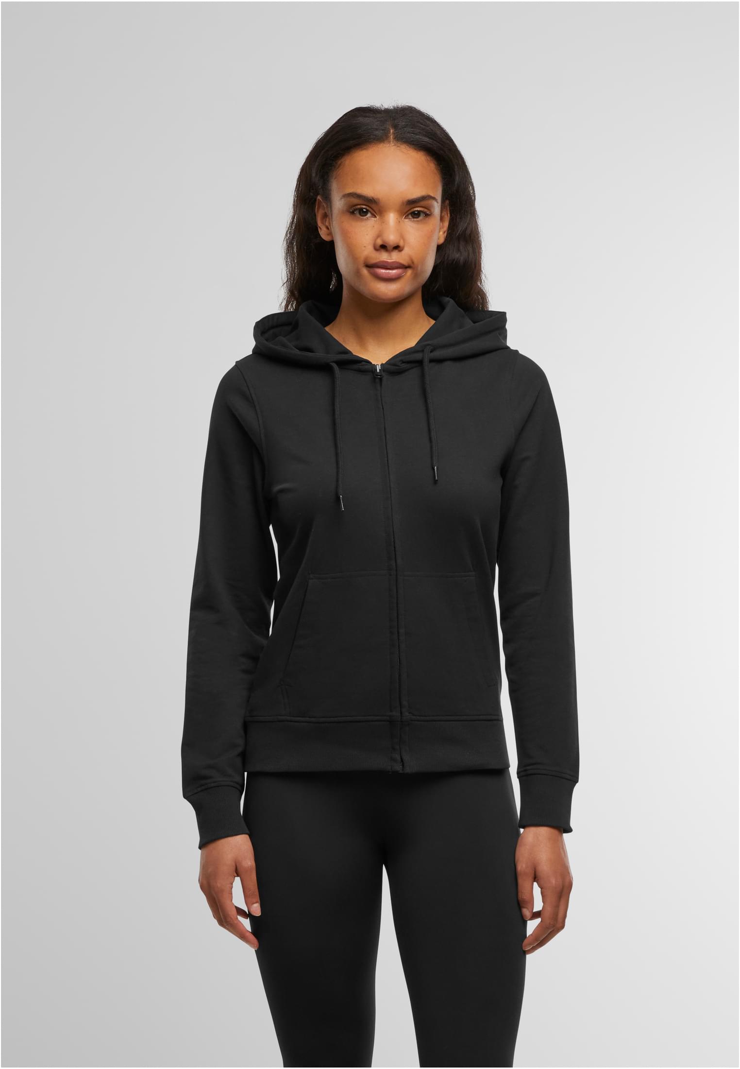 Ladies Terry Zip Hoody black | black
