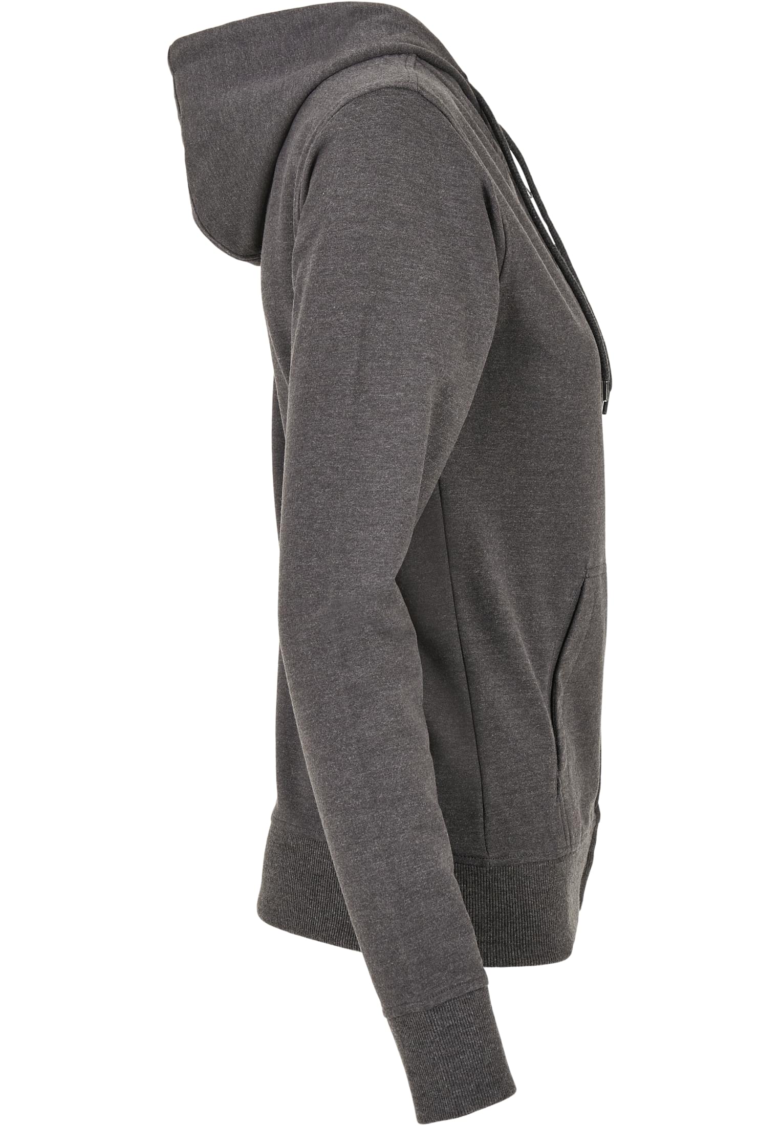 Ladies Terry Zip Hoody charcoal | charcoal