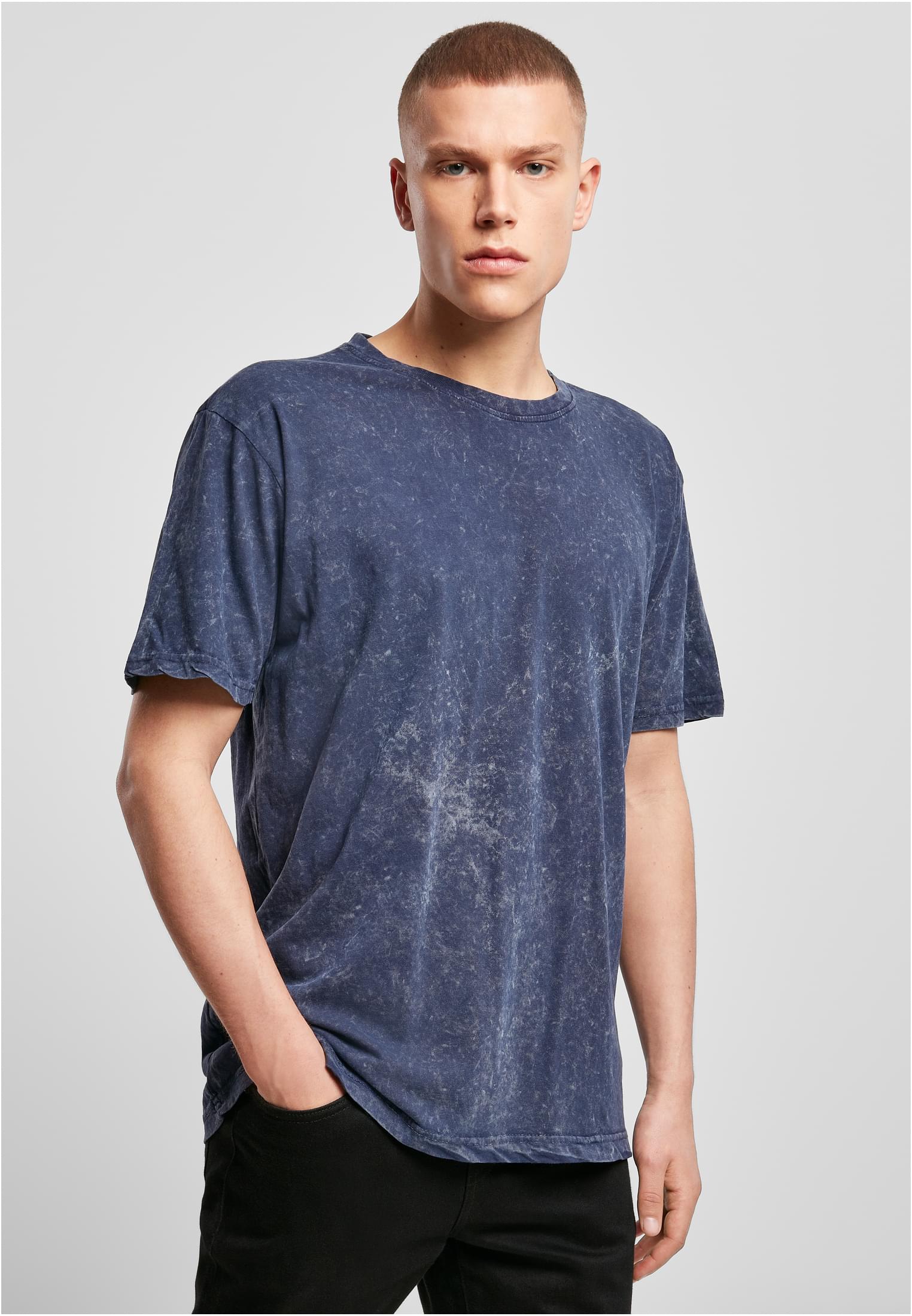 Acid Washed Tee indigo white | indigo white