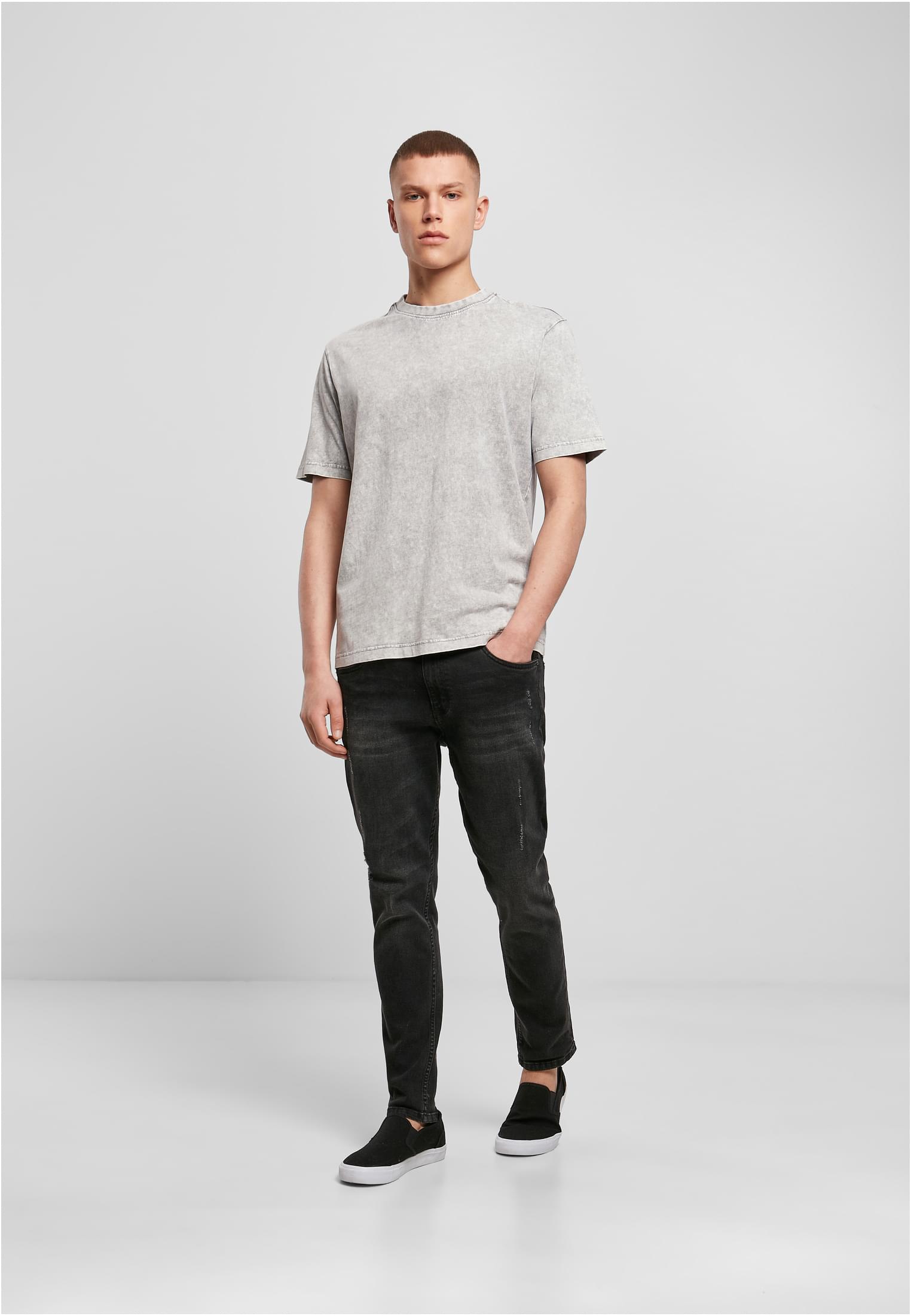 Acid Washed Tee grey black | grey black