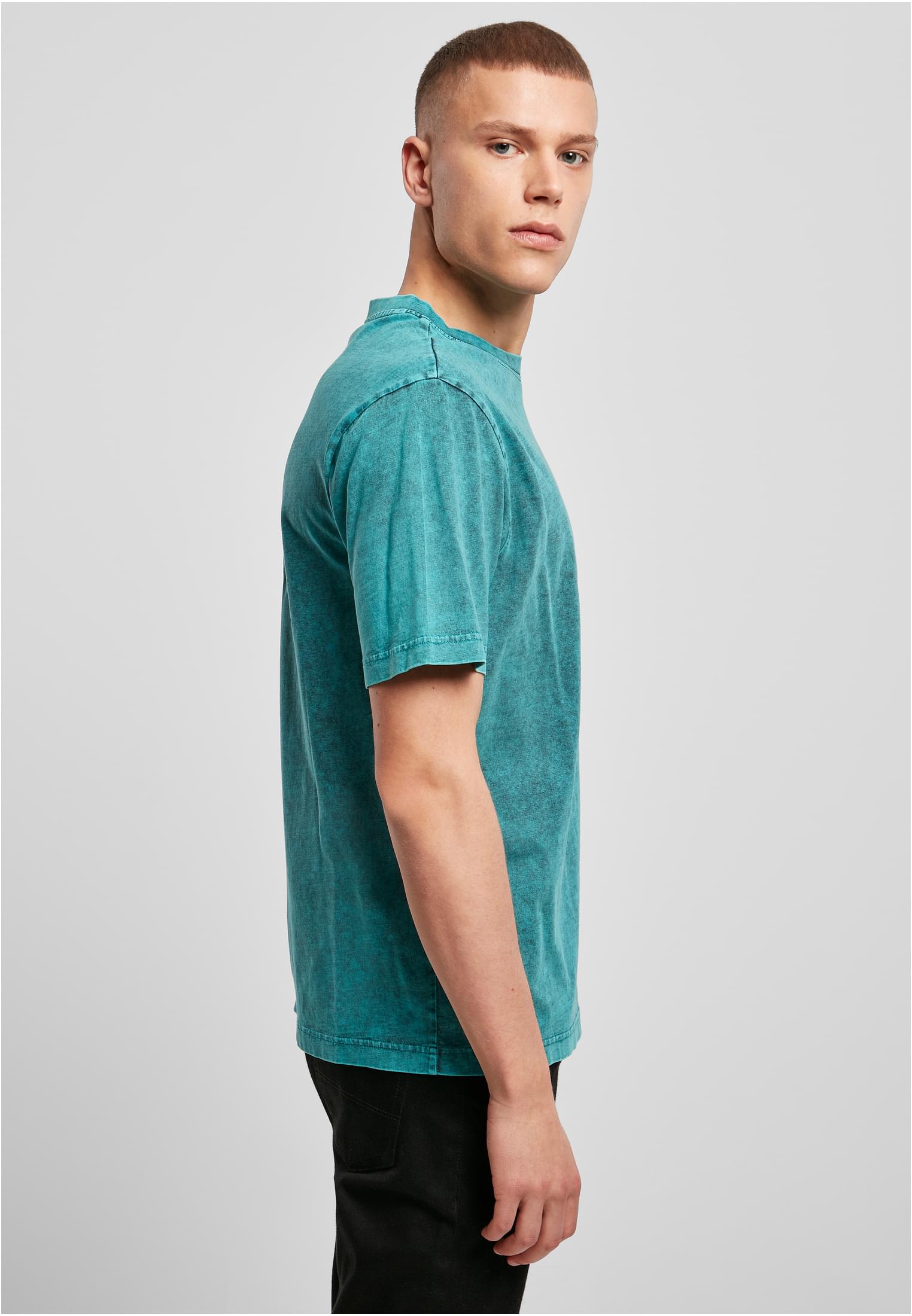 Acid Washed Tee teal black | teal black