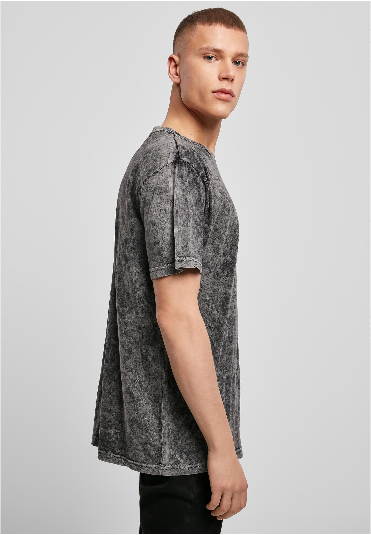 Acid Washed Tee darkgrey white | darkgrey white