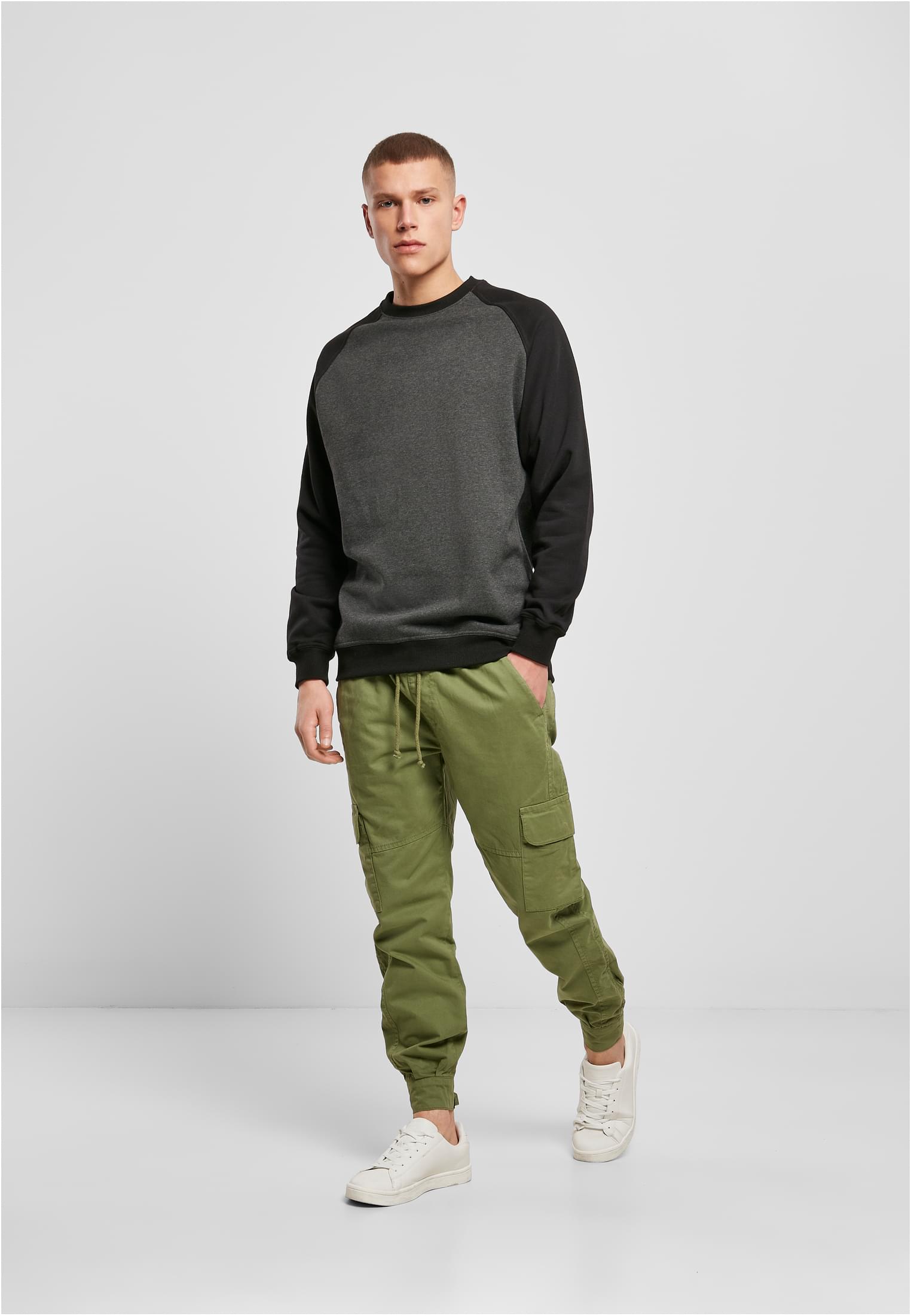 Raglan Crewneck cha/blk | cha/blk