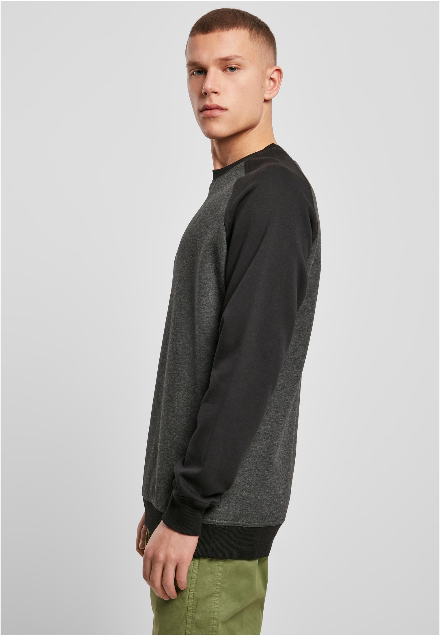 Raglan Crewneck cha/blk | cha/blk