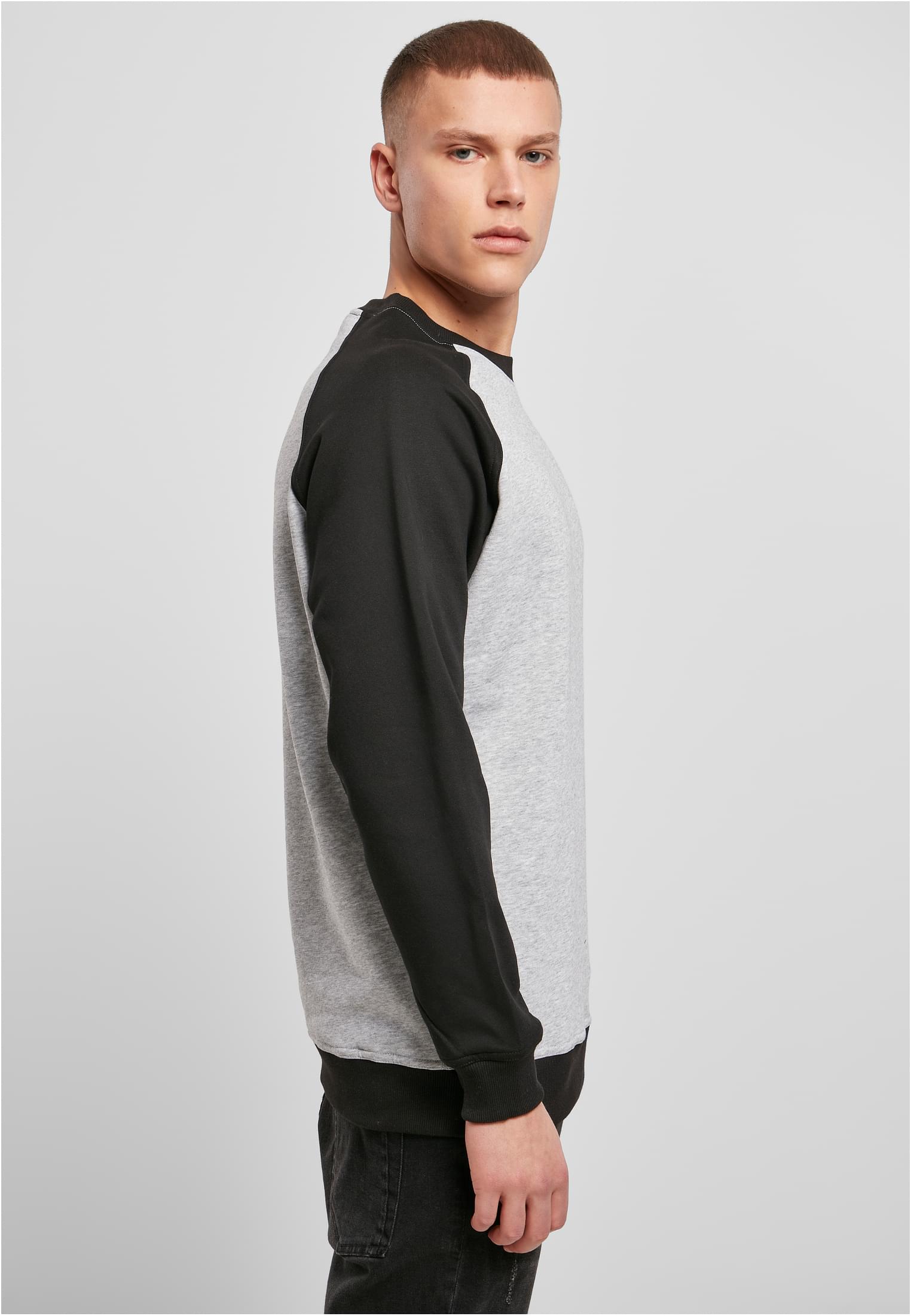 Raglan Crewneck h.grey/blk | h.grey/blk