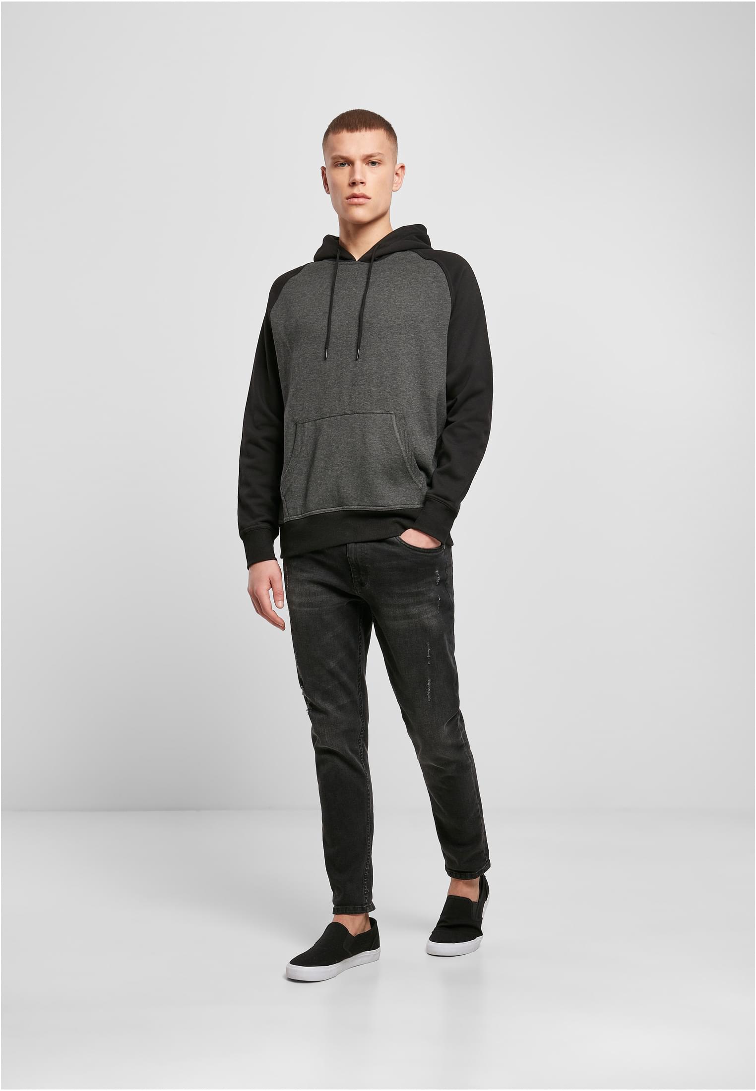 Raglan Hoody cha/blk | cha/blk
