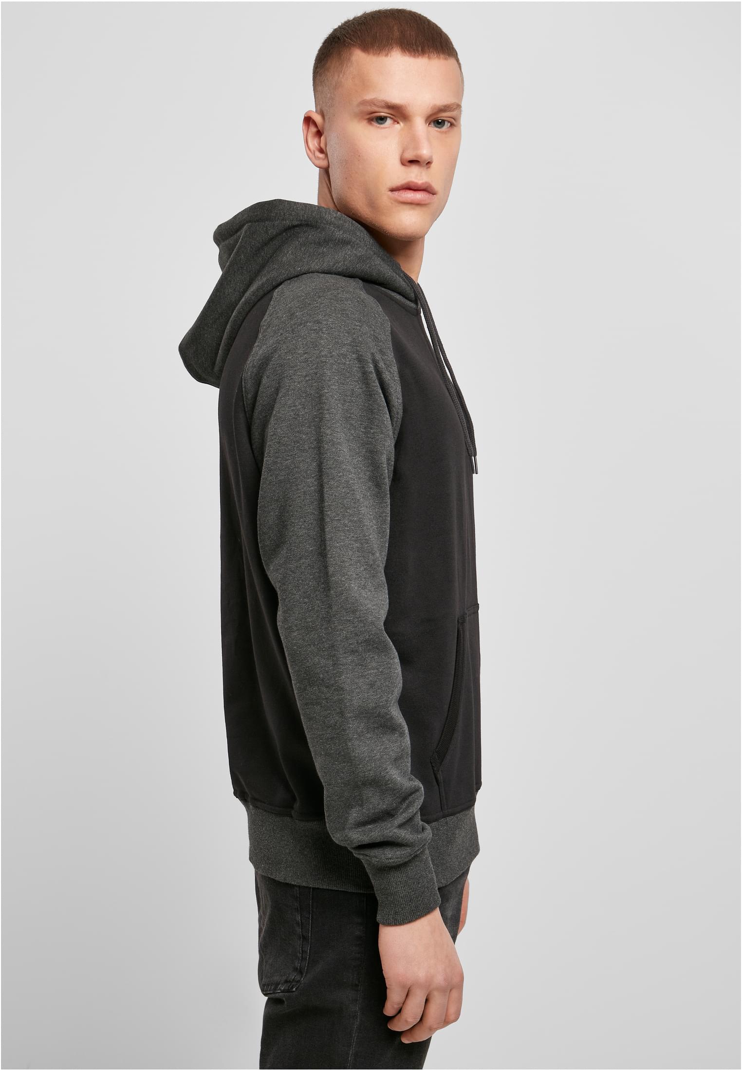 Raglan Hoody blk/cha | blk/cha