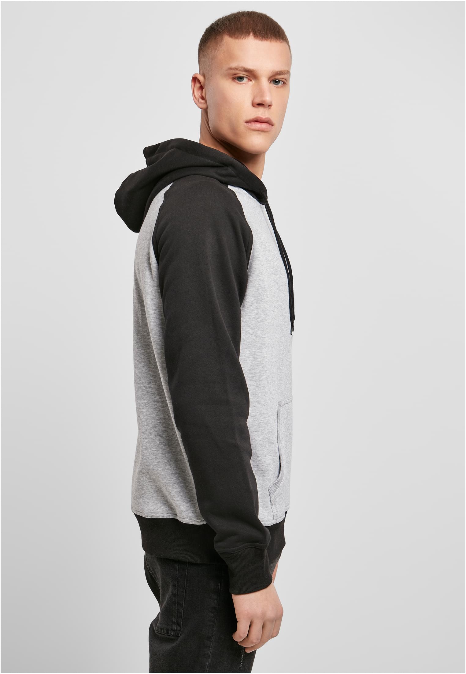 Raglan Hoody h.grey/blk | h.grey/blk