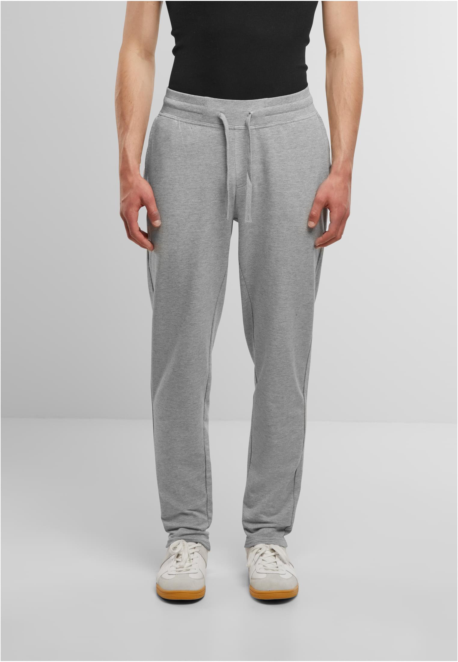 Terry Jogging Long Pants heather grey | heather grey