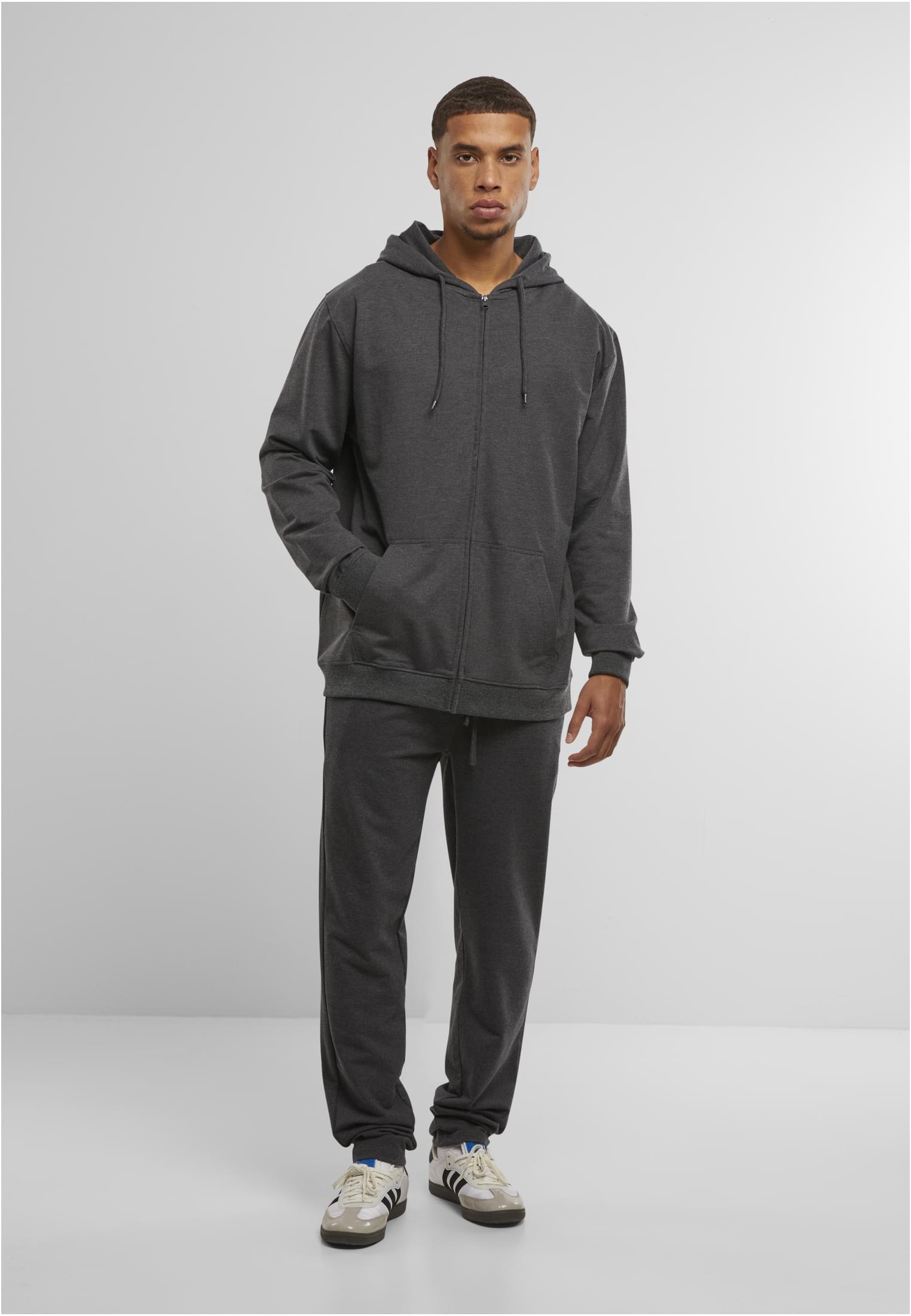 Terry Zip Hoody charcoal | charcoal