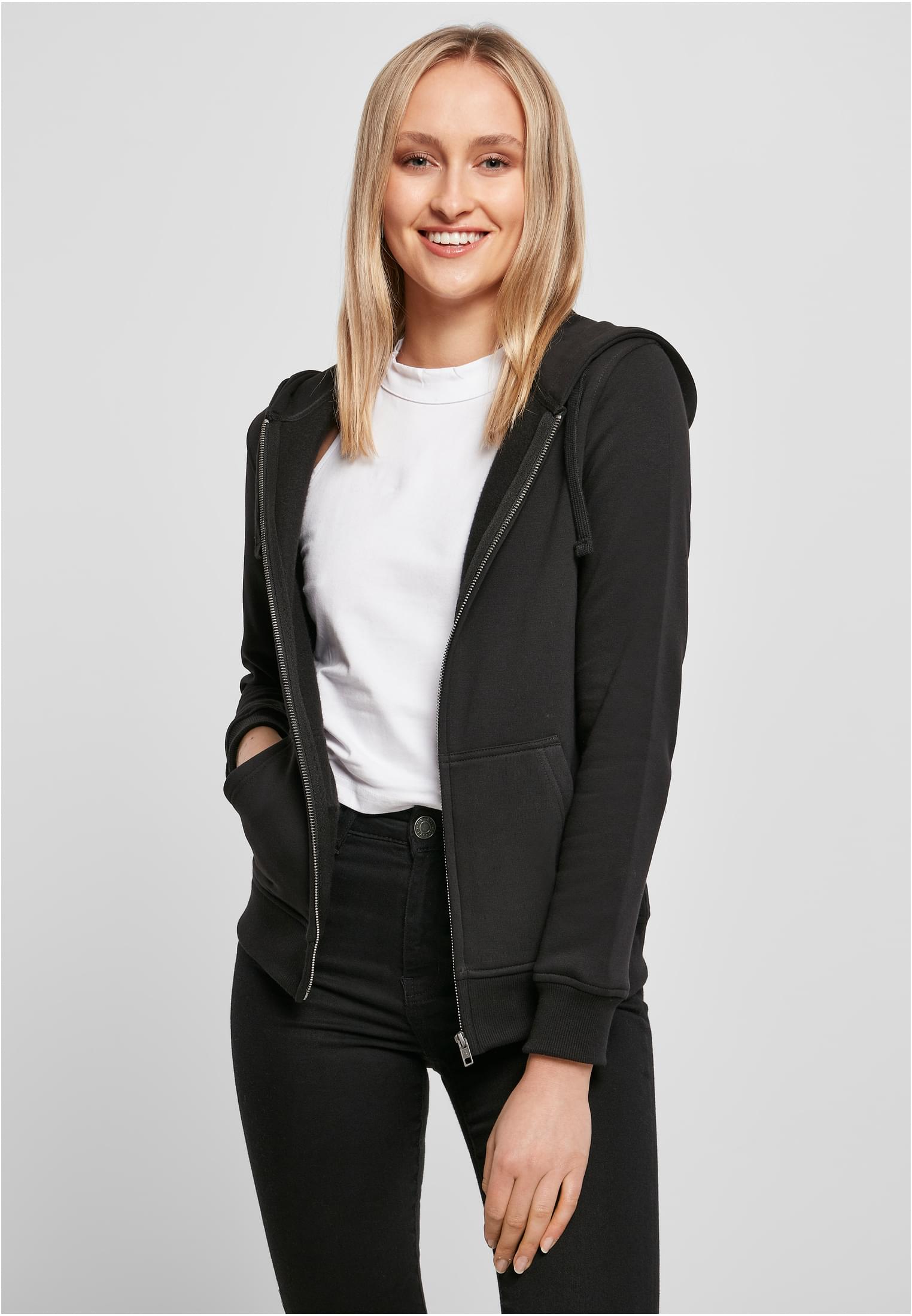 Ladies Merch Zip Hoody black | black