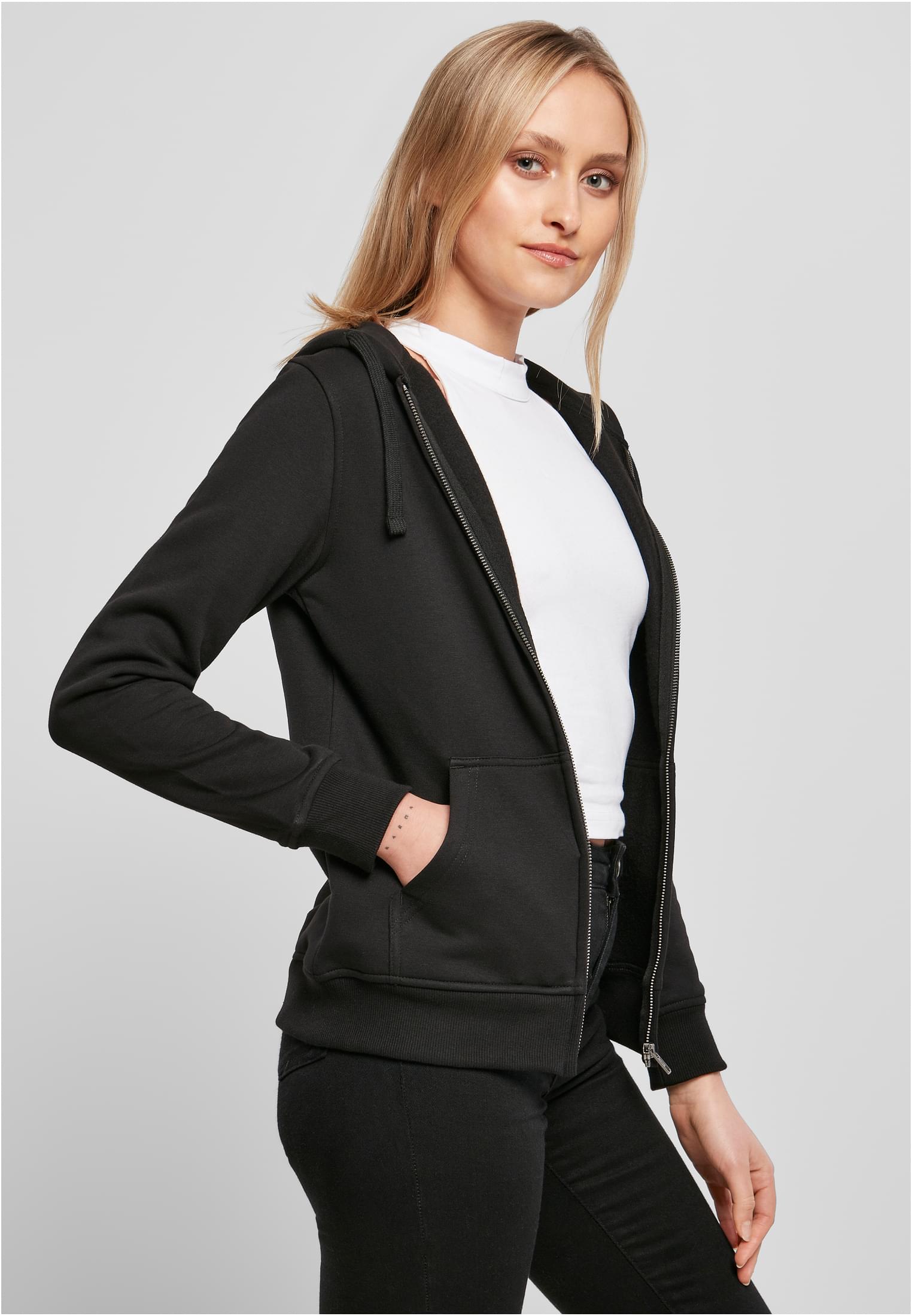 Ladies Merch Zip Hoody black | black