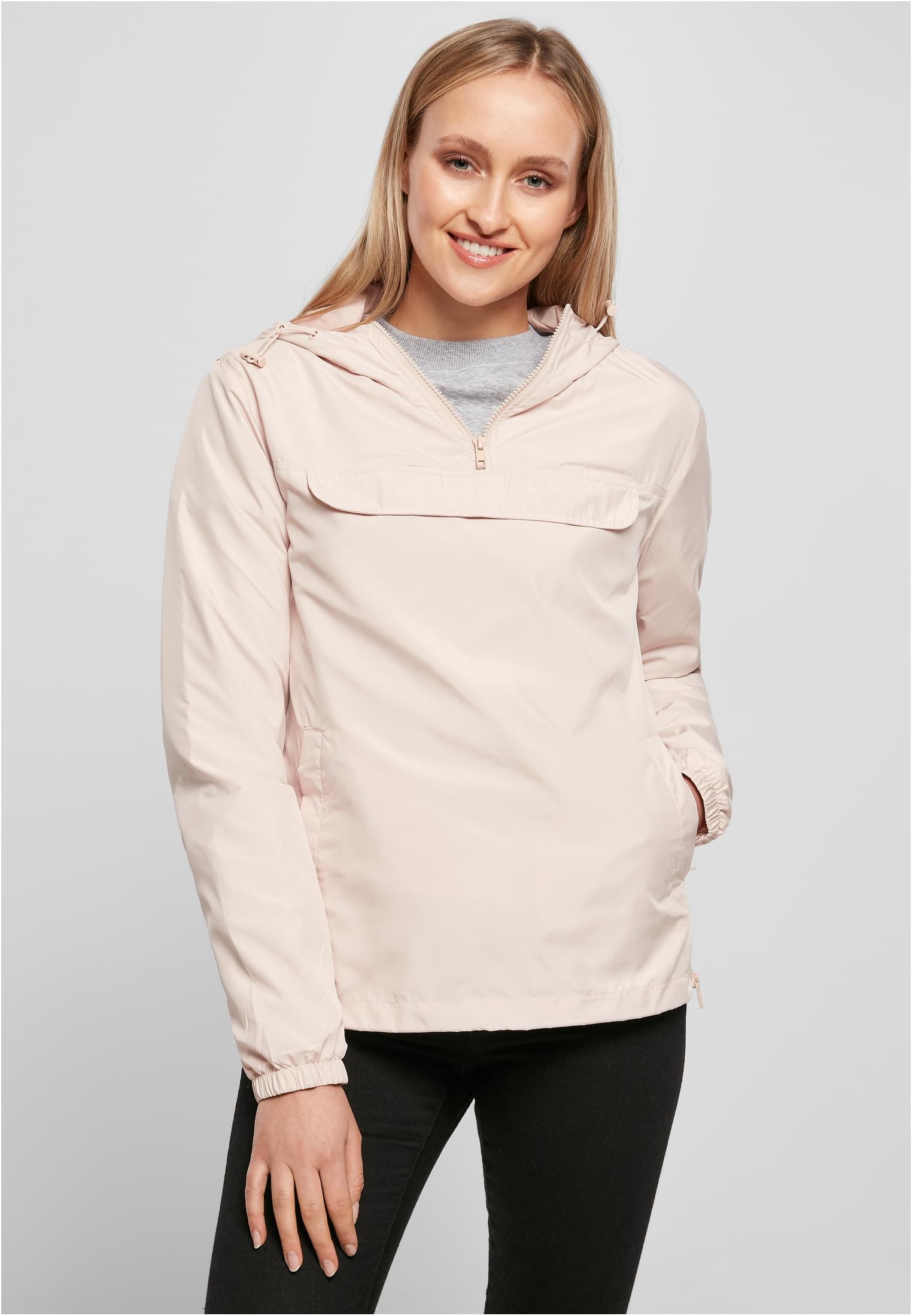 Ladies Basic Pull Over Jacket light pink | light pink