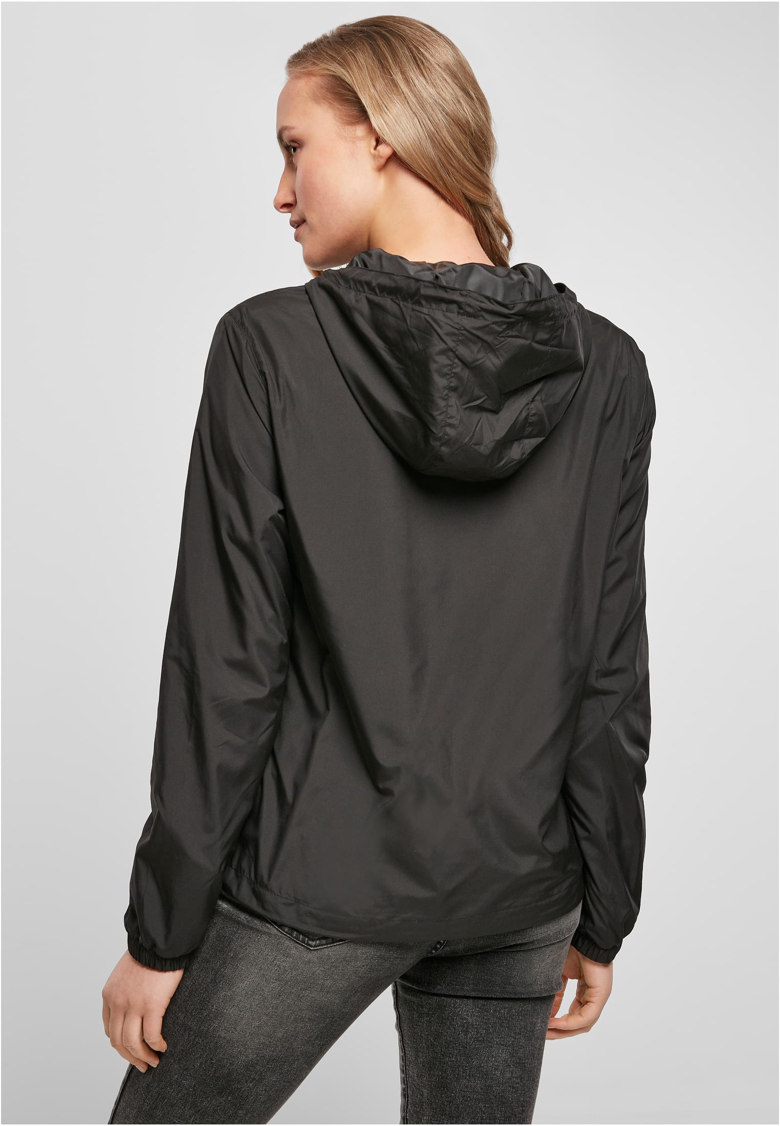 Ladies Basic Pull Over Jacket black | black