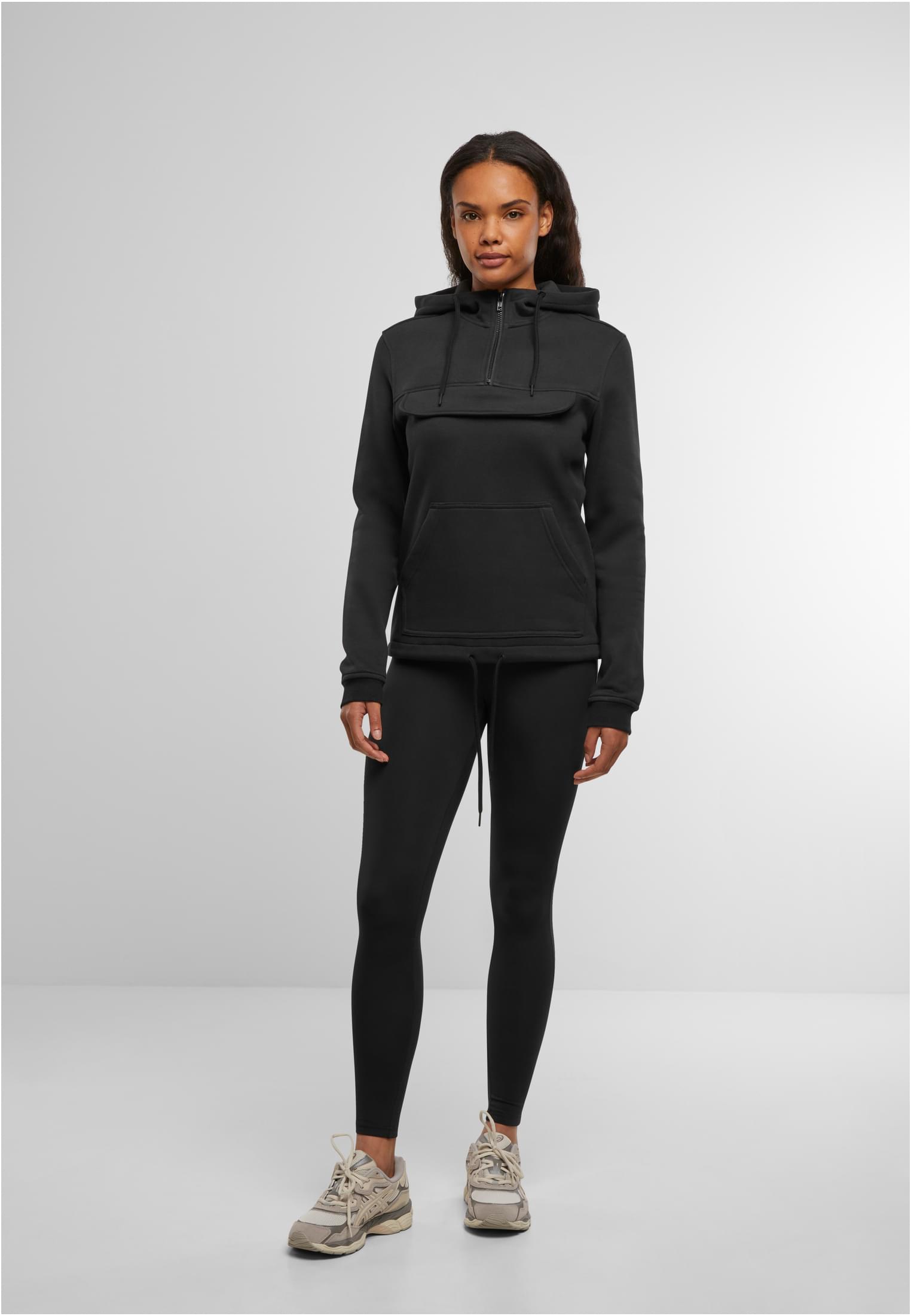 Ladies Sweat Pull Over Hoody black | black
