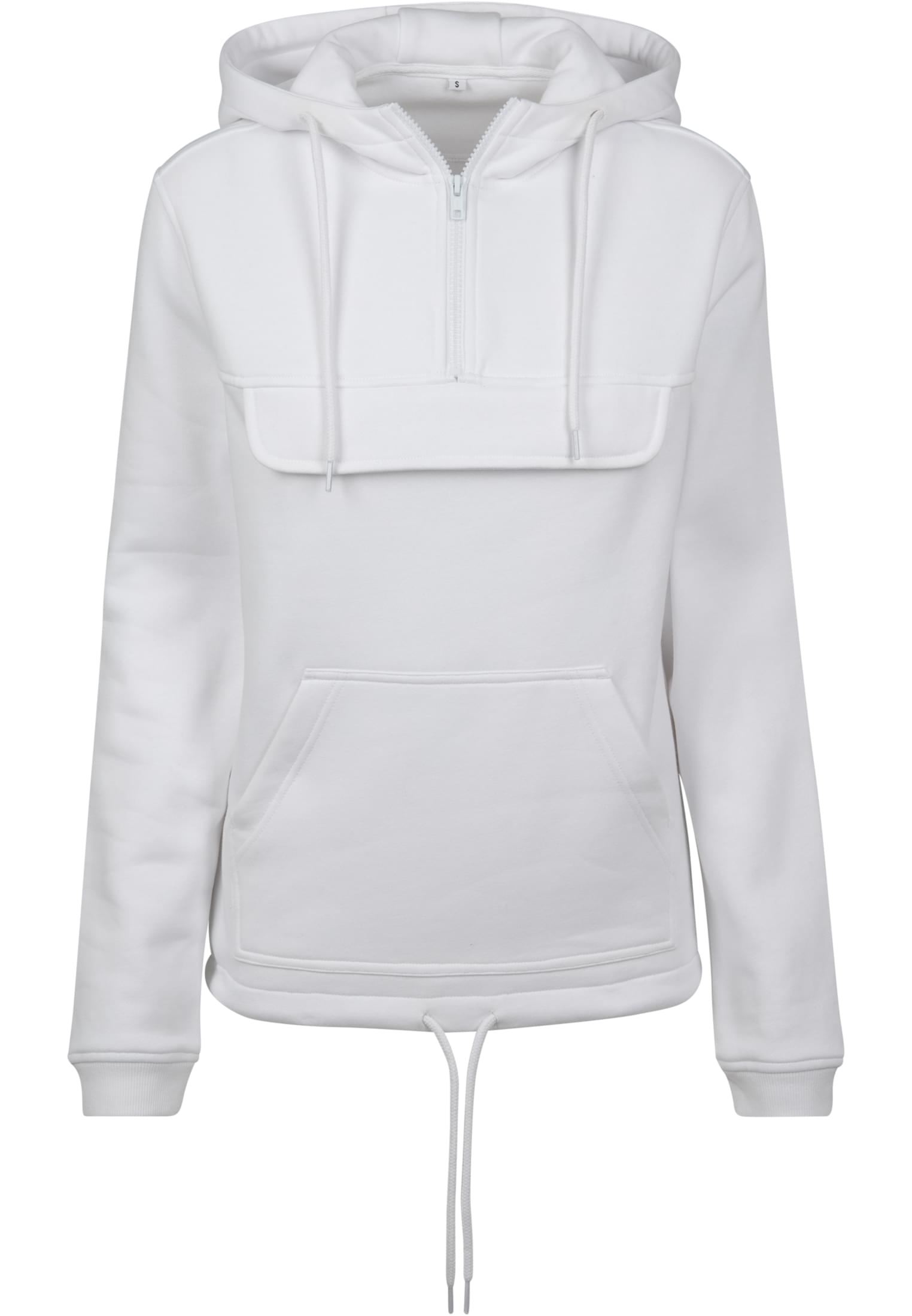 Ladies Sweat Pull Over Hoody white | white